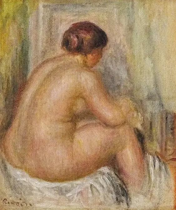 Nude from the back, seated - Pierre