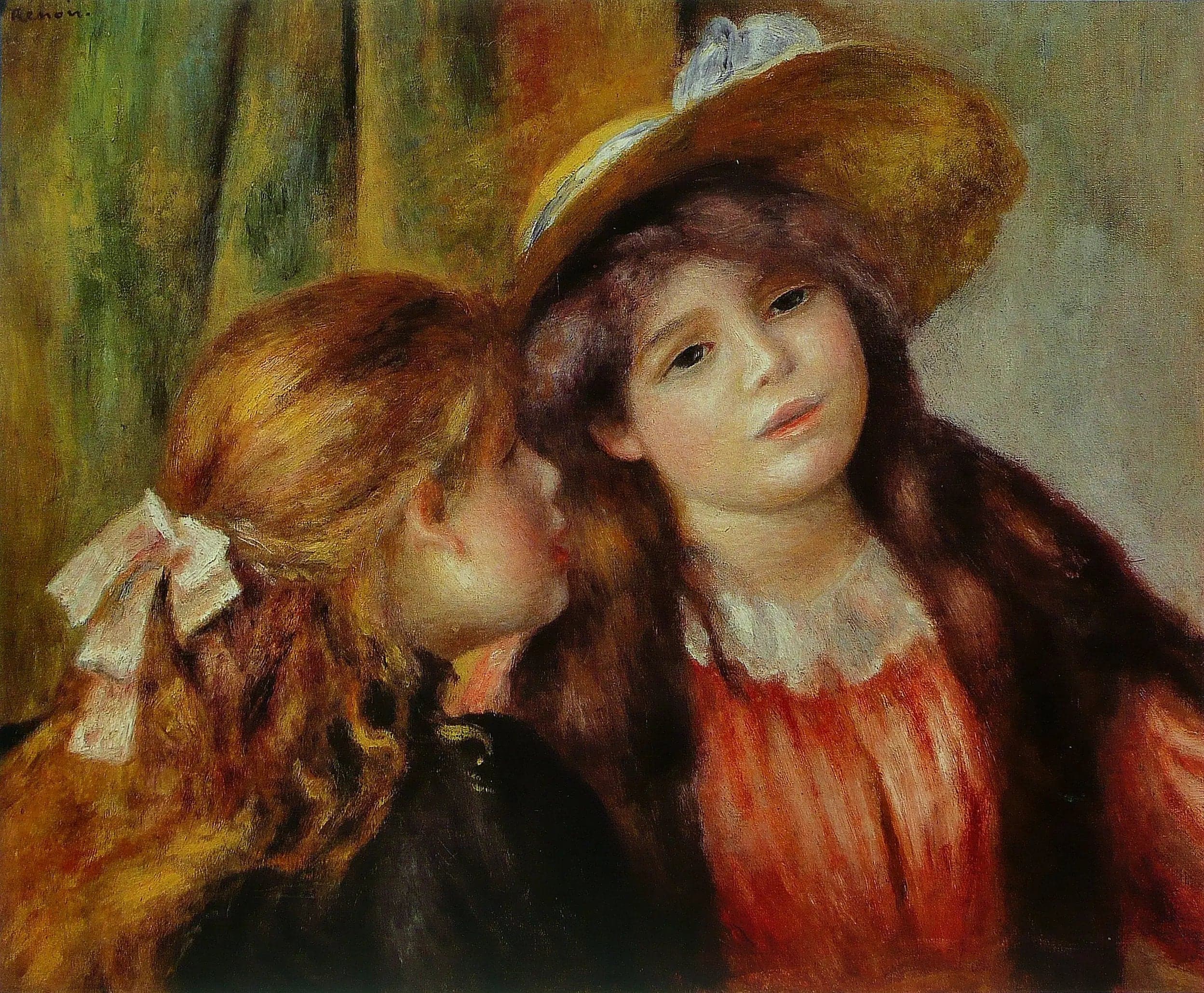 Portrait of Two Little Girls - Pierre