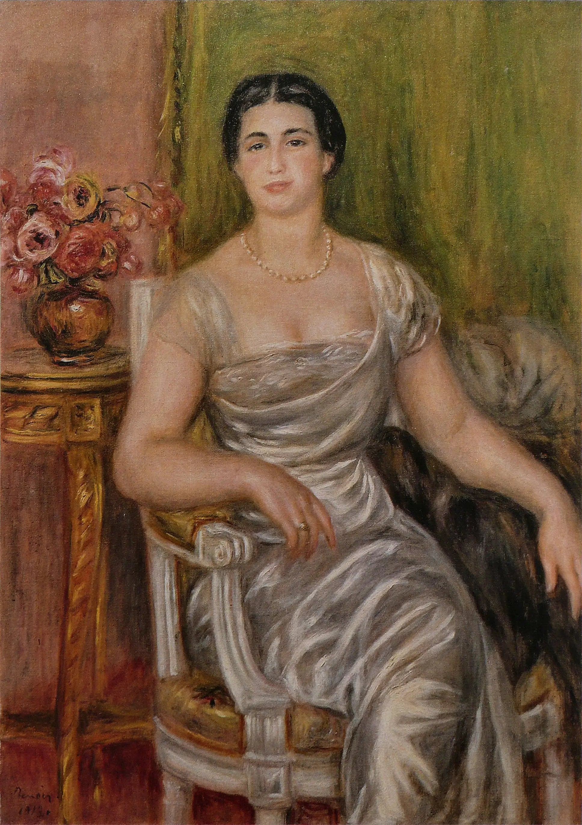 Portrait of the poetess Alice Vallières-Merzbach - Pierre