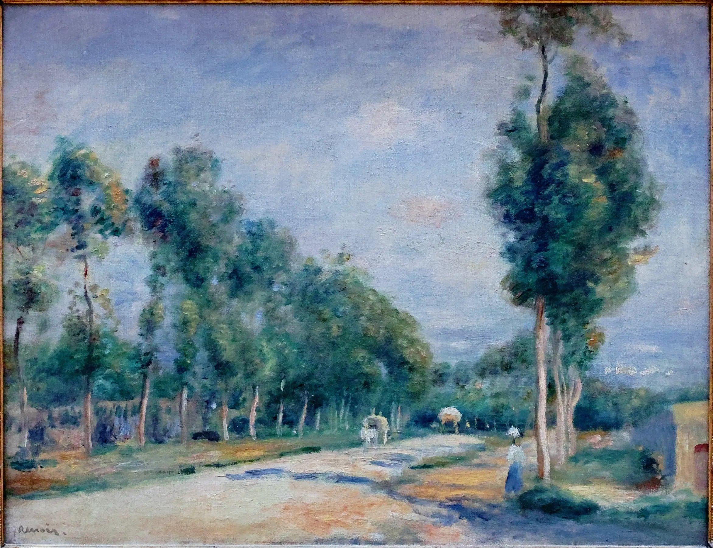 Road to Versailles in Louveciennes - Pierre