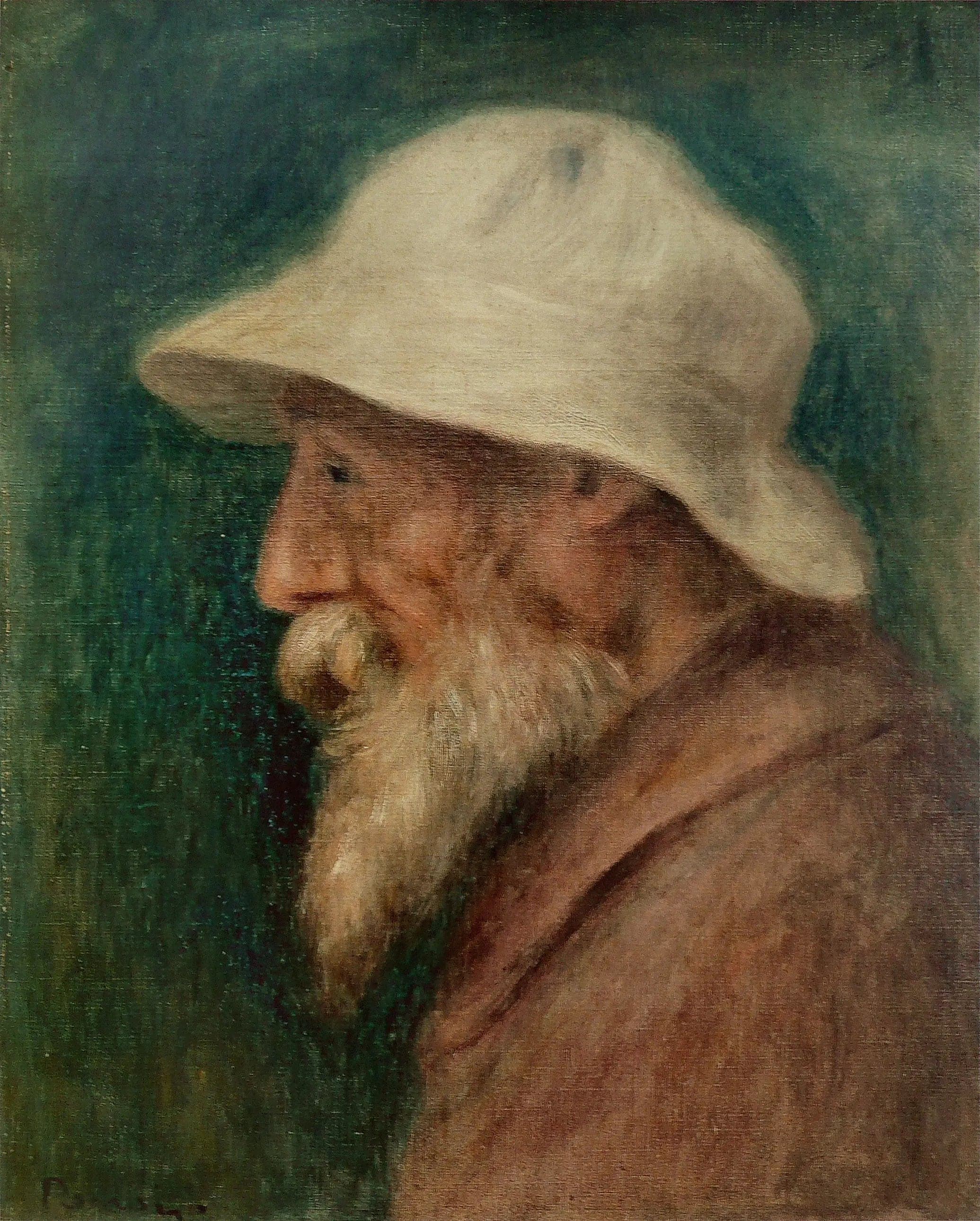 Self-Portrait with a White Hat - Pierre