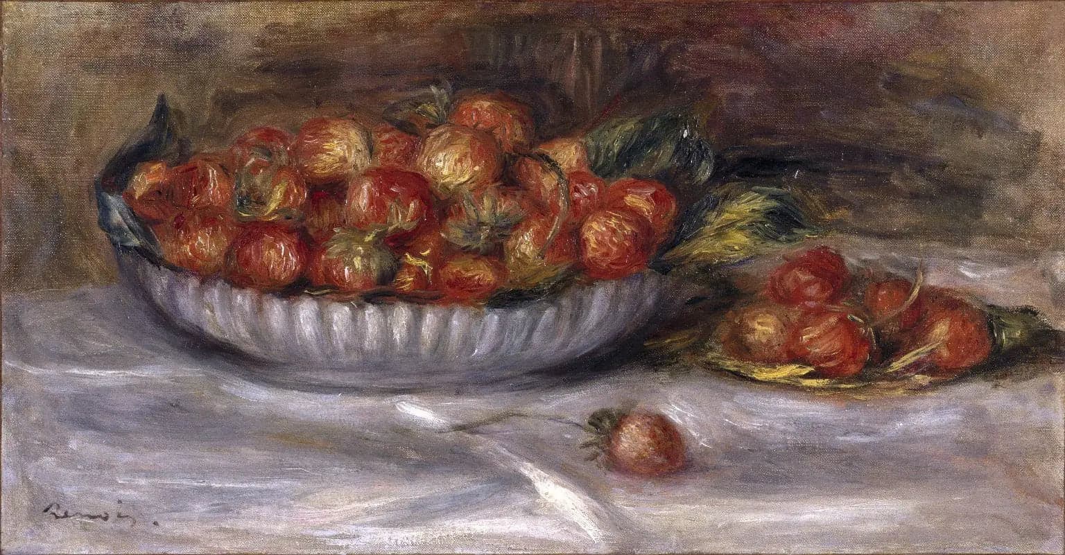 Still Life with Strawberries - Pierre