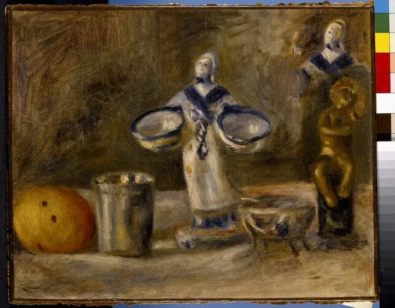 Still Life with a Faience Figure - Pierre