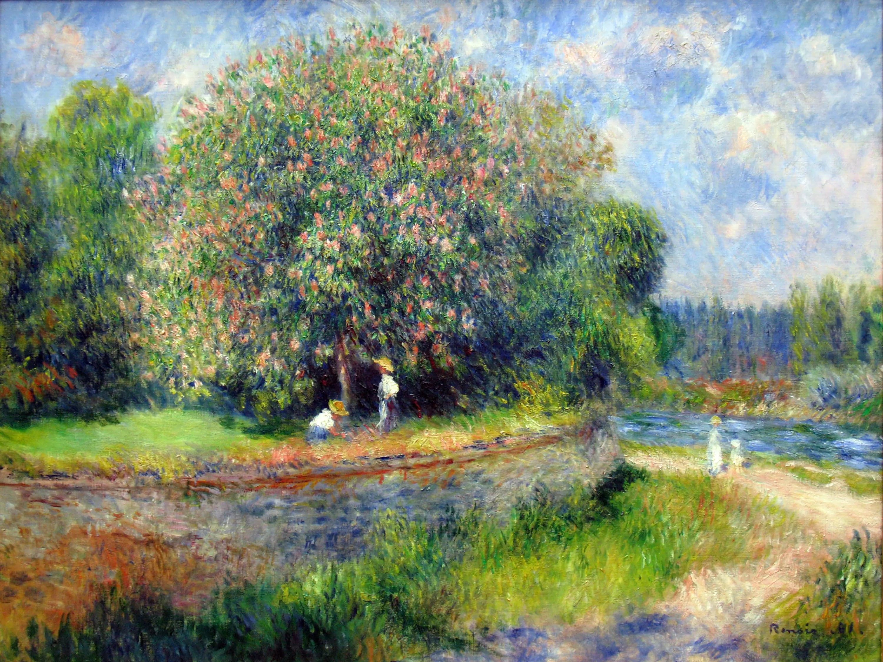 The Chestnut Tree in Bloom - Pierre
