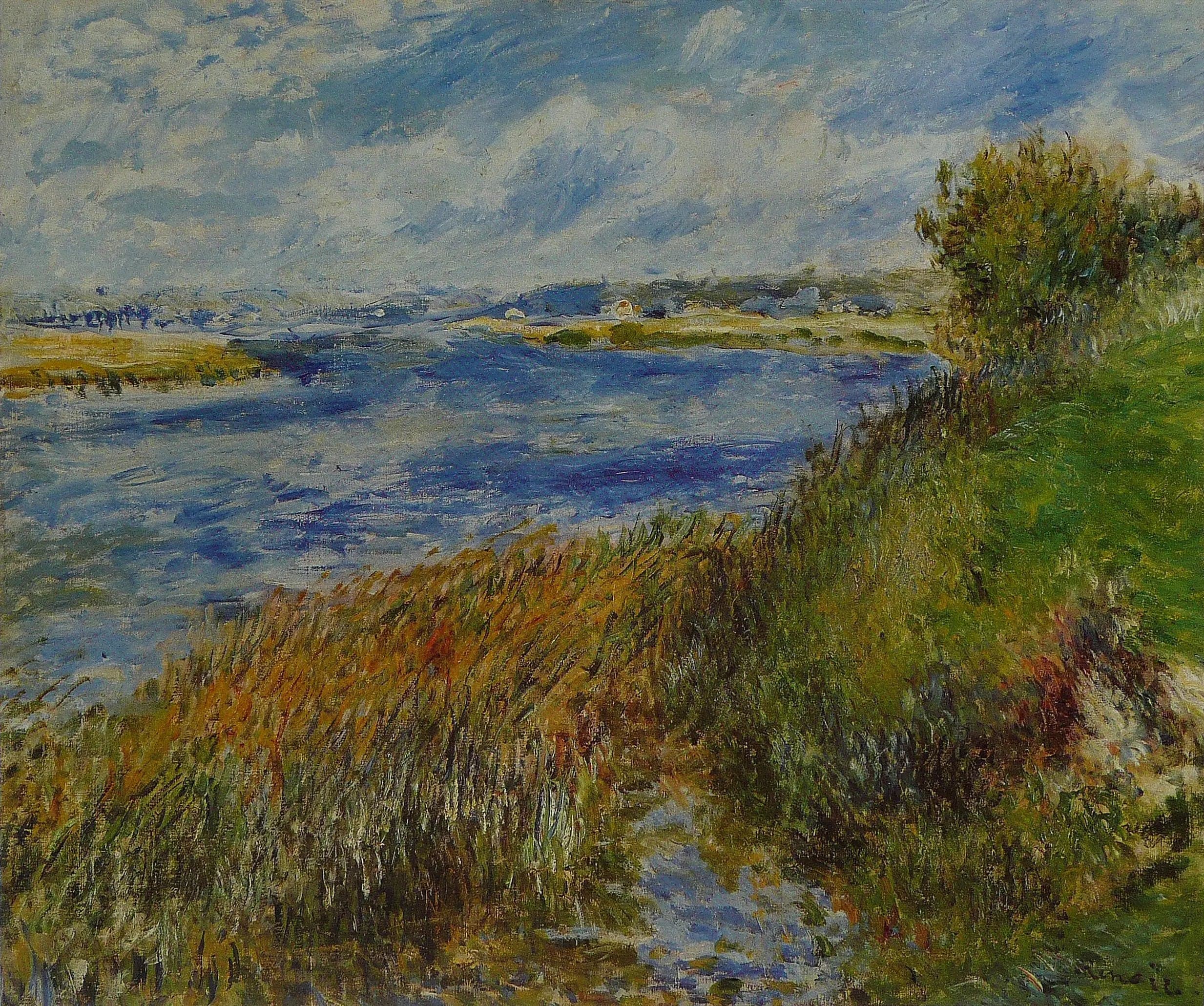 The Seine at Champrosay - Pierre