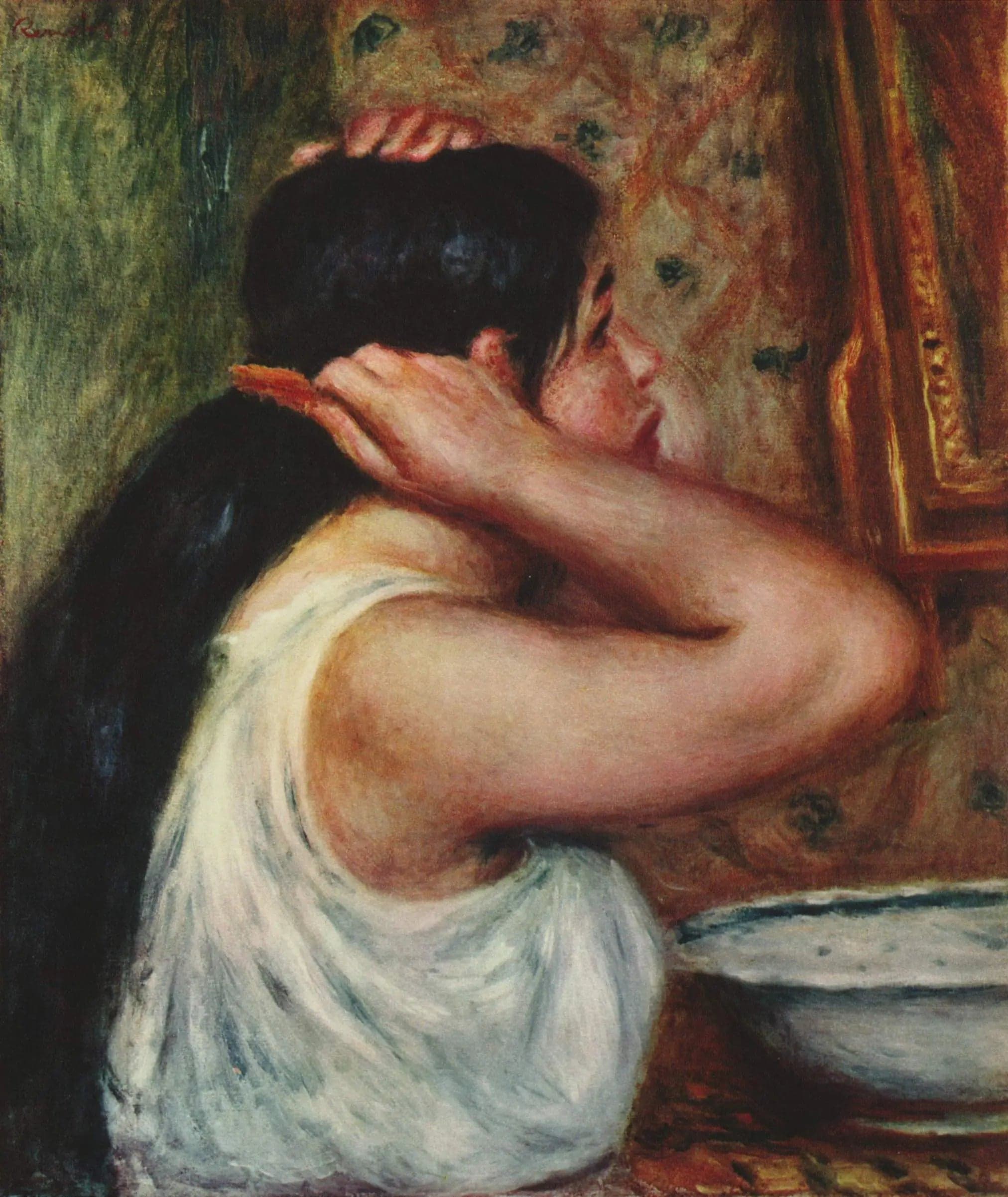 The Toilette: Woman Combing Her Hair - Pierre
