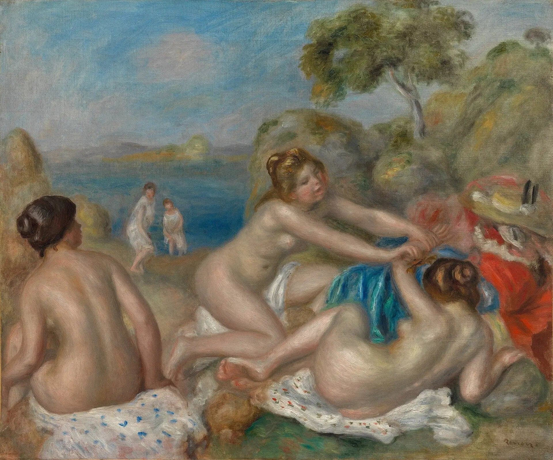 Three Bathers with a Crab - Pierre