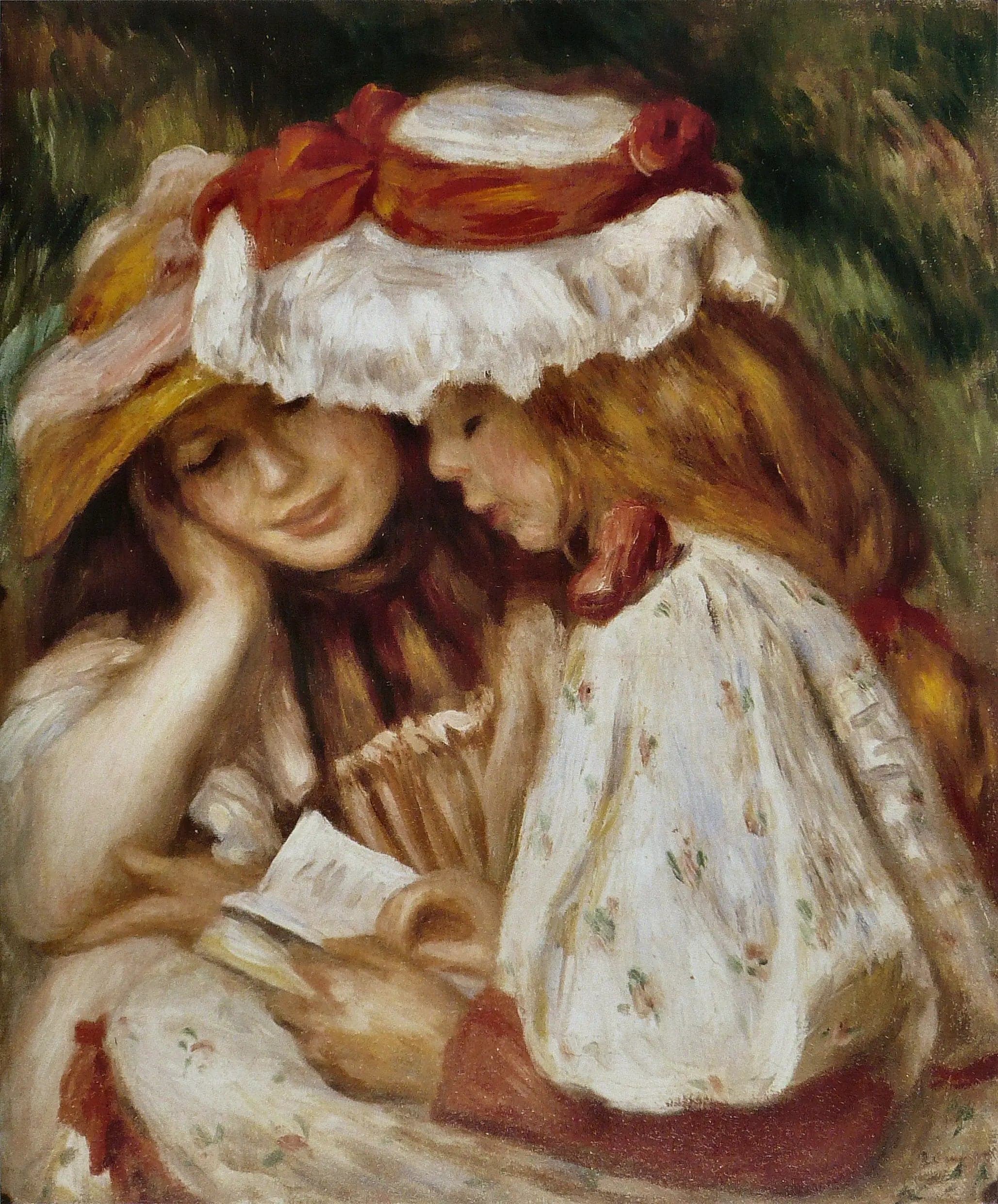 Two Girls Reading - Pierre