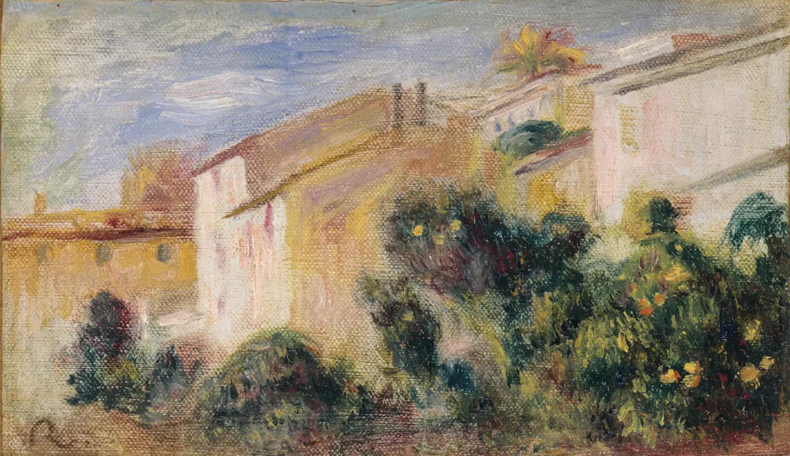View of the Garden of the Villa - Pierre