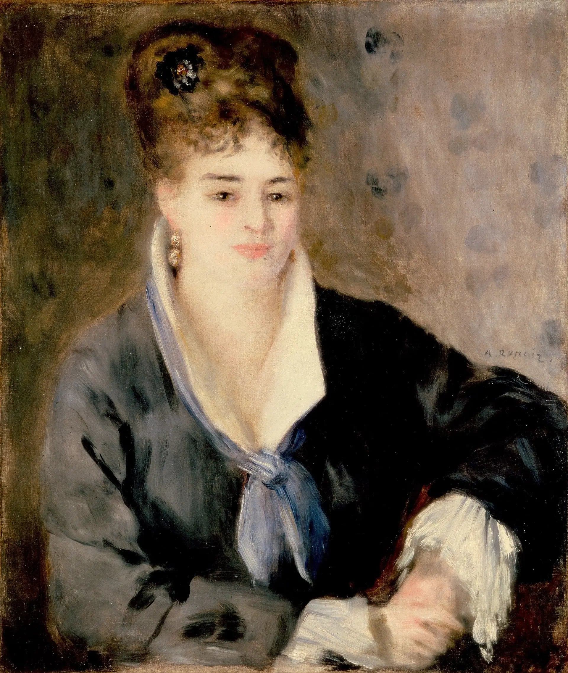 Woman's Portrait in Black - Pierre