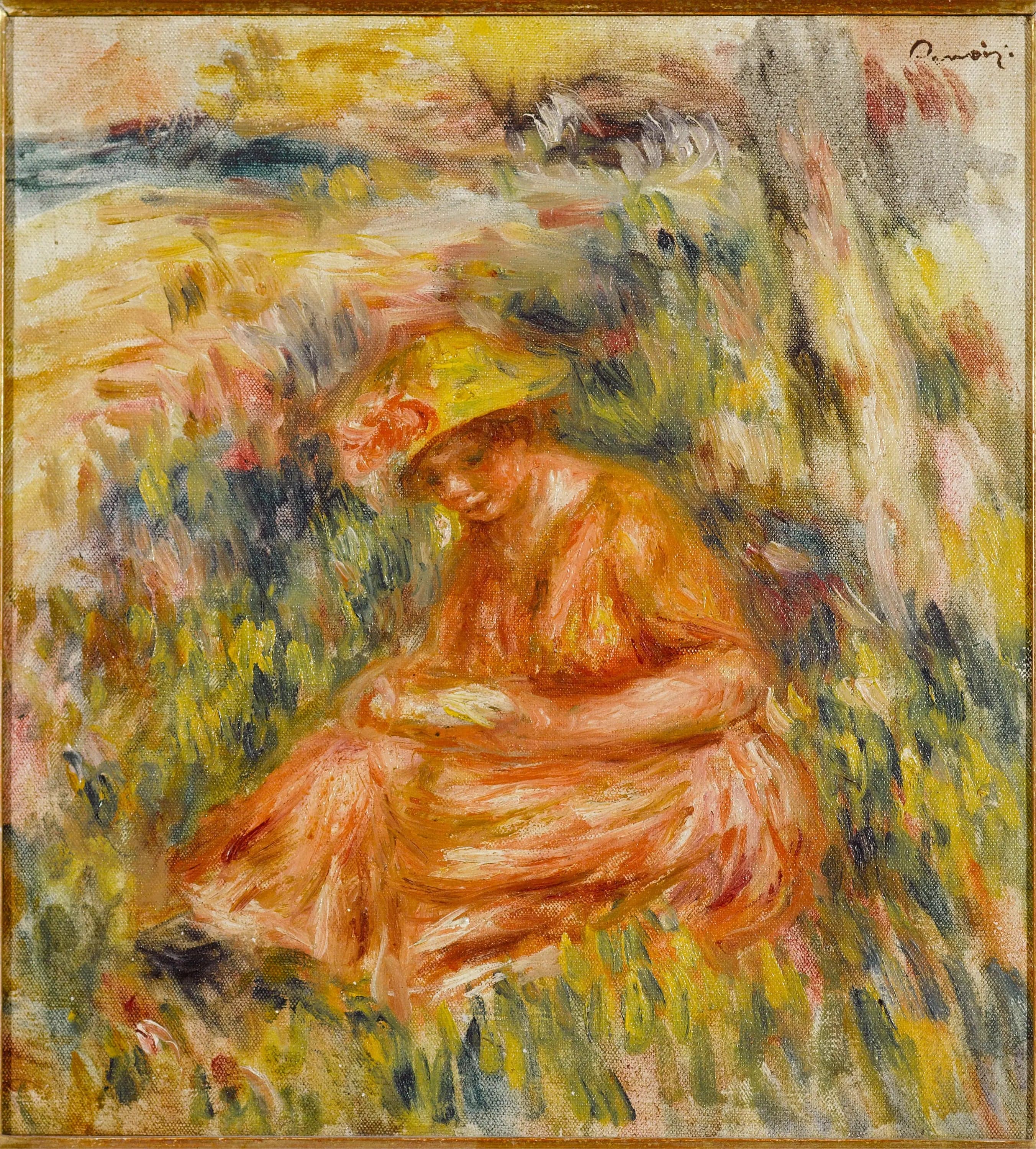 Woman Reading in a Landscape - Pierre