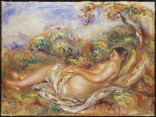 Woman Reclining in the Countryside - Pierre