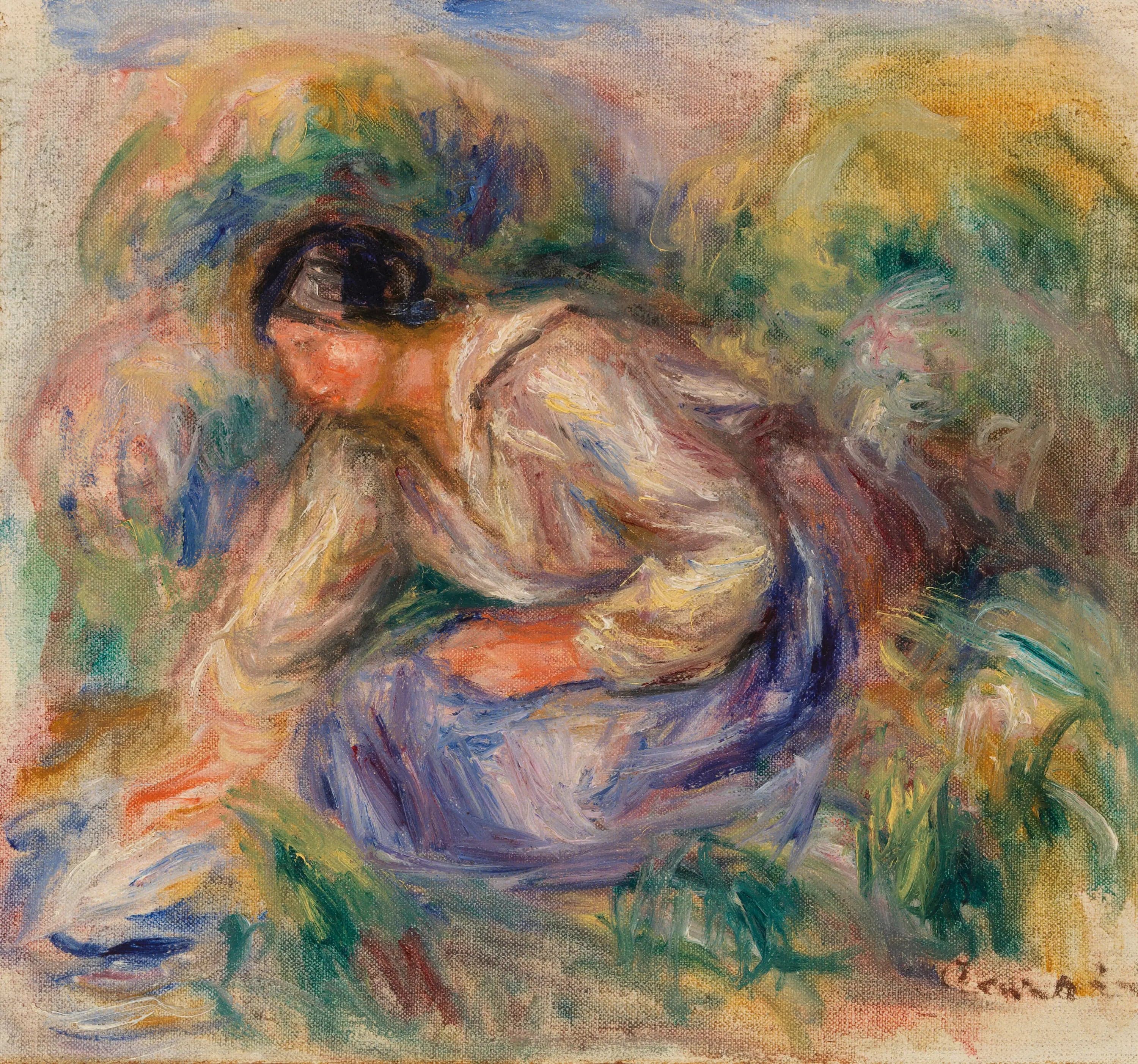 Woman in a Blue Skirt - Pierre