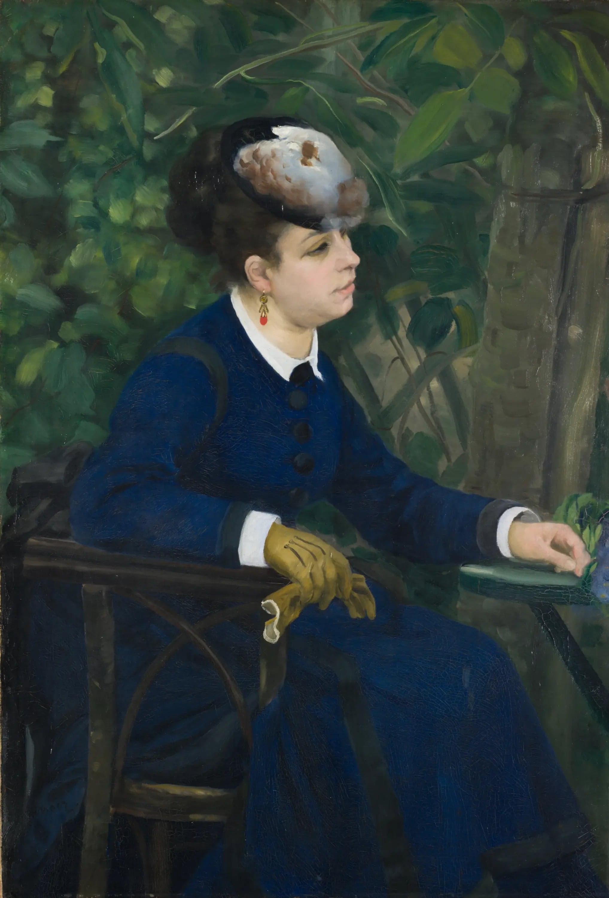 Woman in a Garden - Pierre