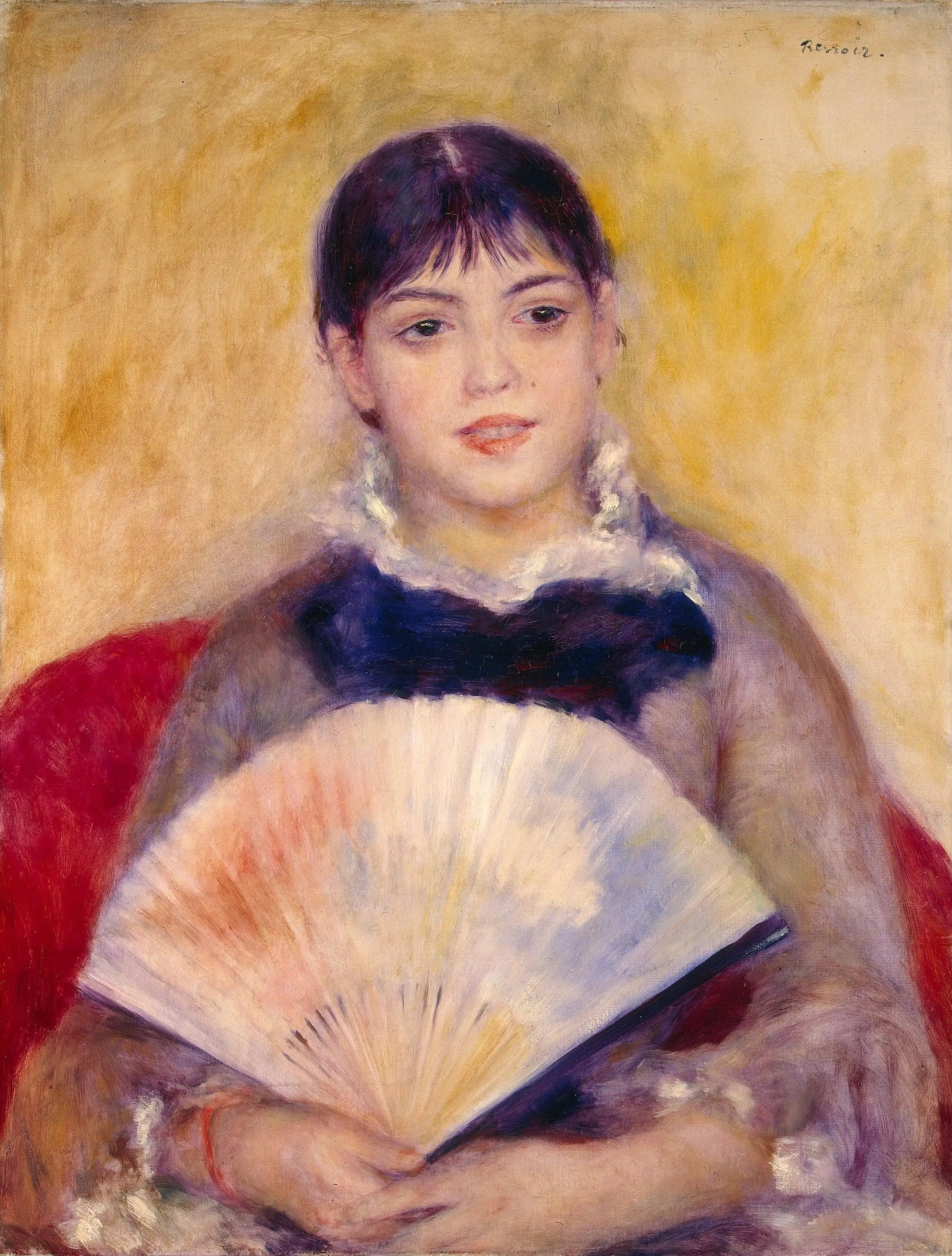 Woman with a Fan - Pierre