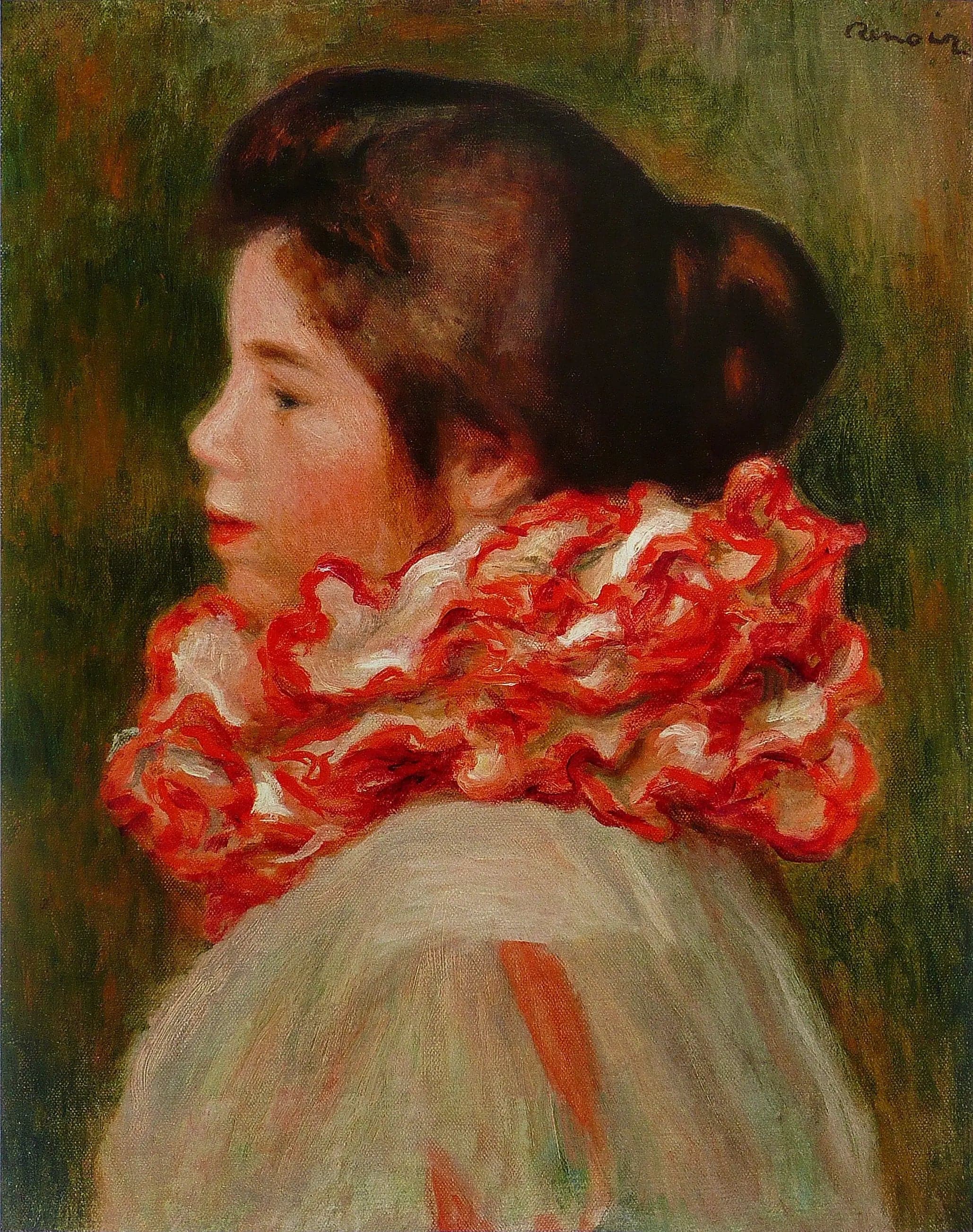 Woman with a Red Ruffle - Pierre