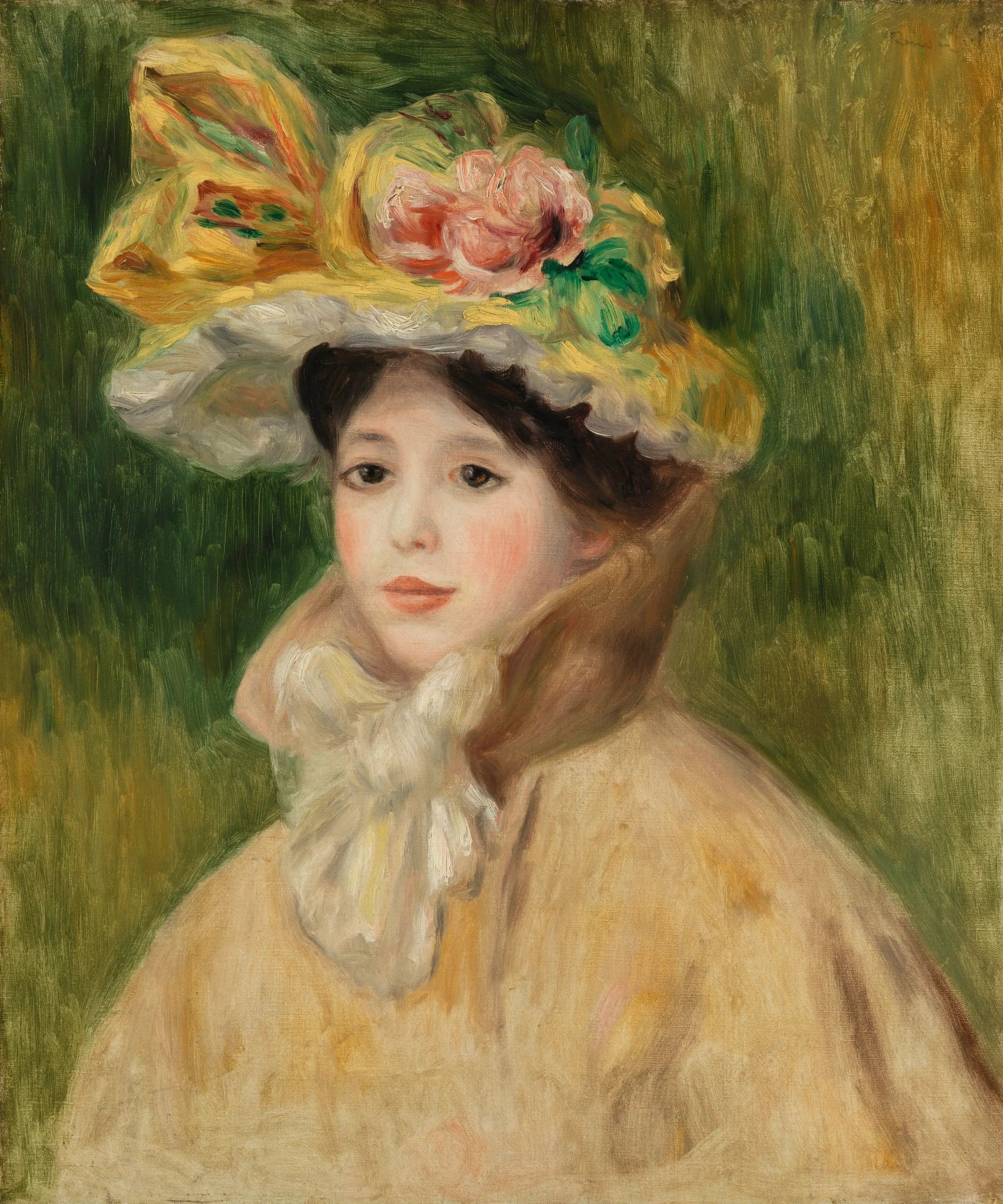 Woman with a Wide-Brimmed Hat - Pierre
