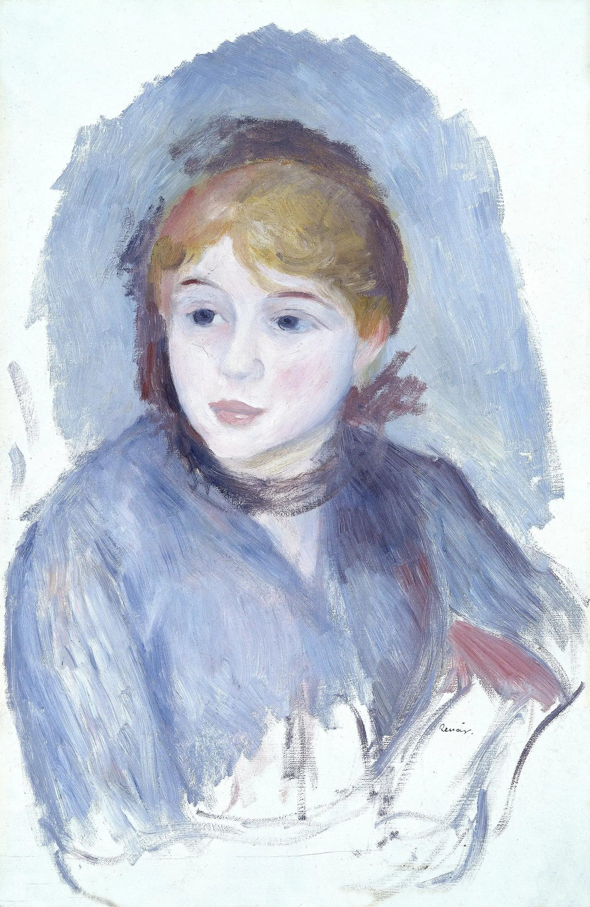 Young Girl in Blue - Pierre
