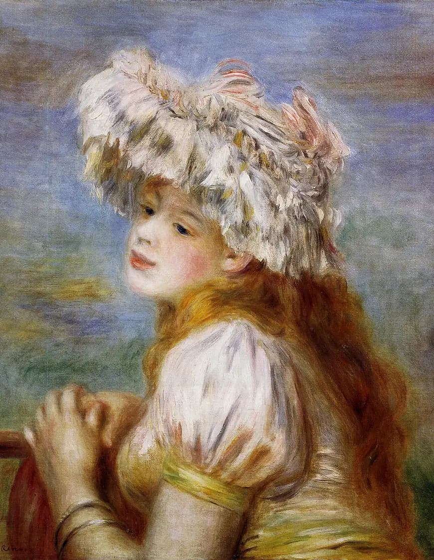 Young Girl with Lace Hairstyle - Pierre