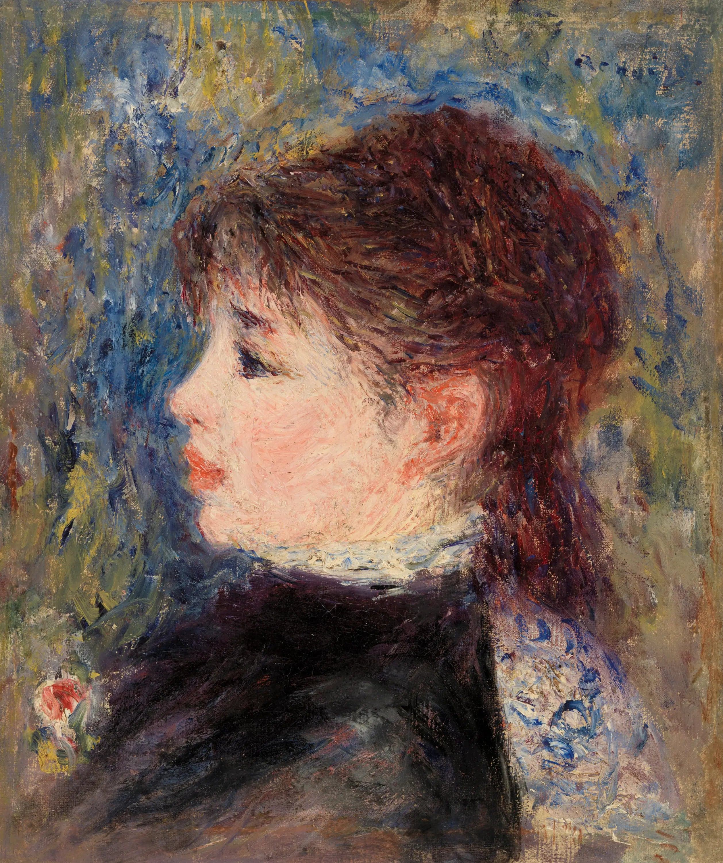 Young Girl with a Rose - Pierre