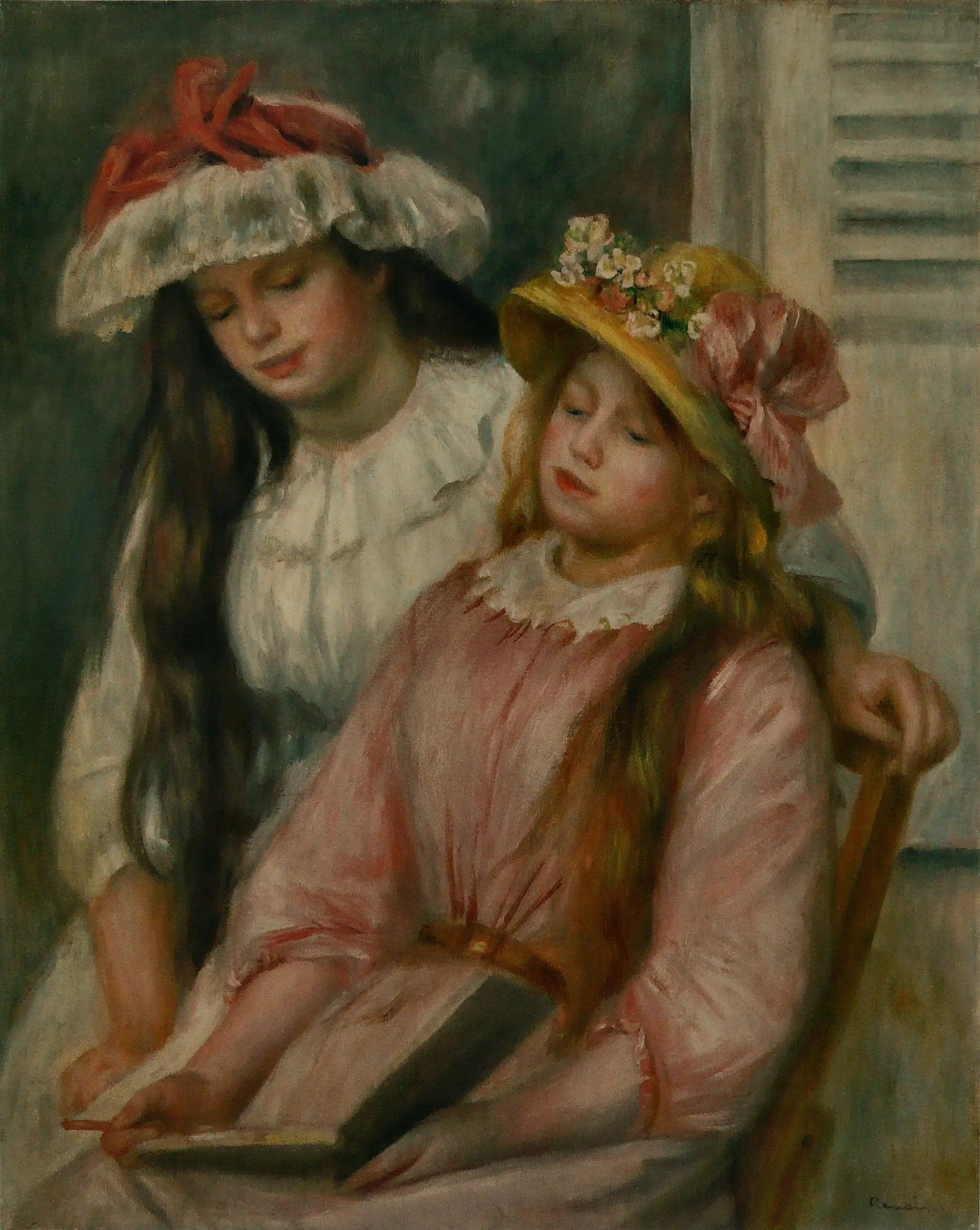 Young Girls Looking at an Album - Pierre