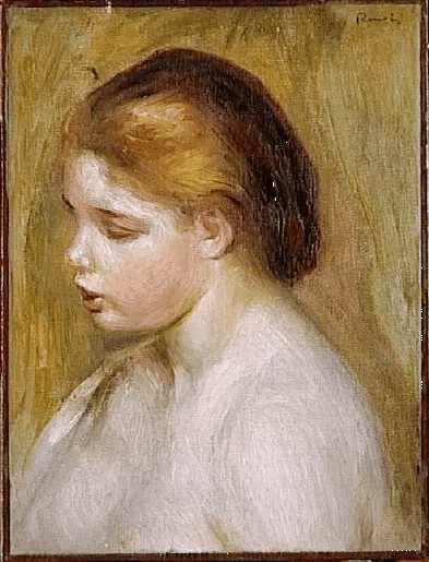 Young Woman Nude in Bust - Pierre