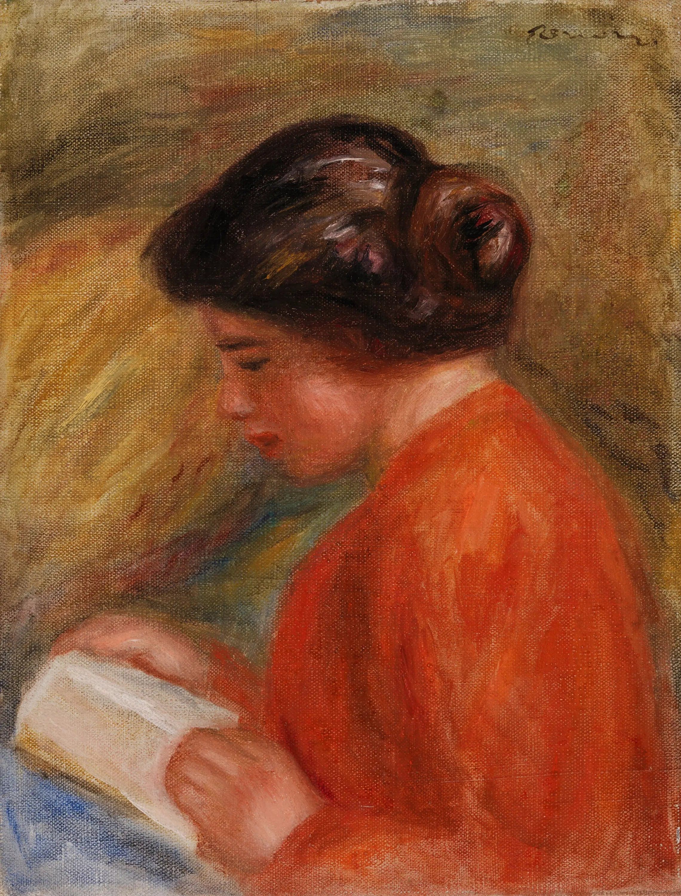 Young Woman Reading, Bust - Pierre
