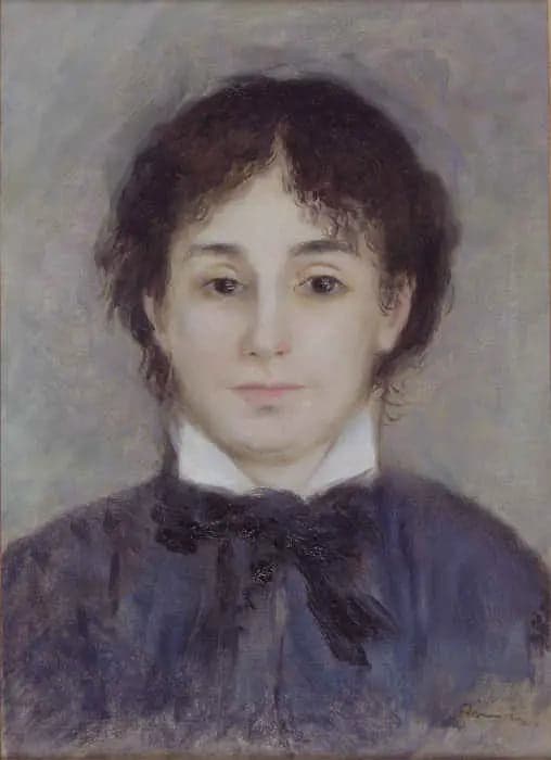 Young Woman in Blue - Pierre