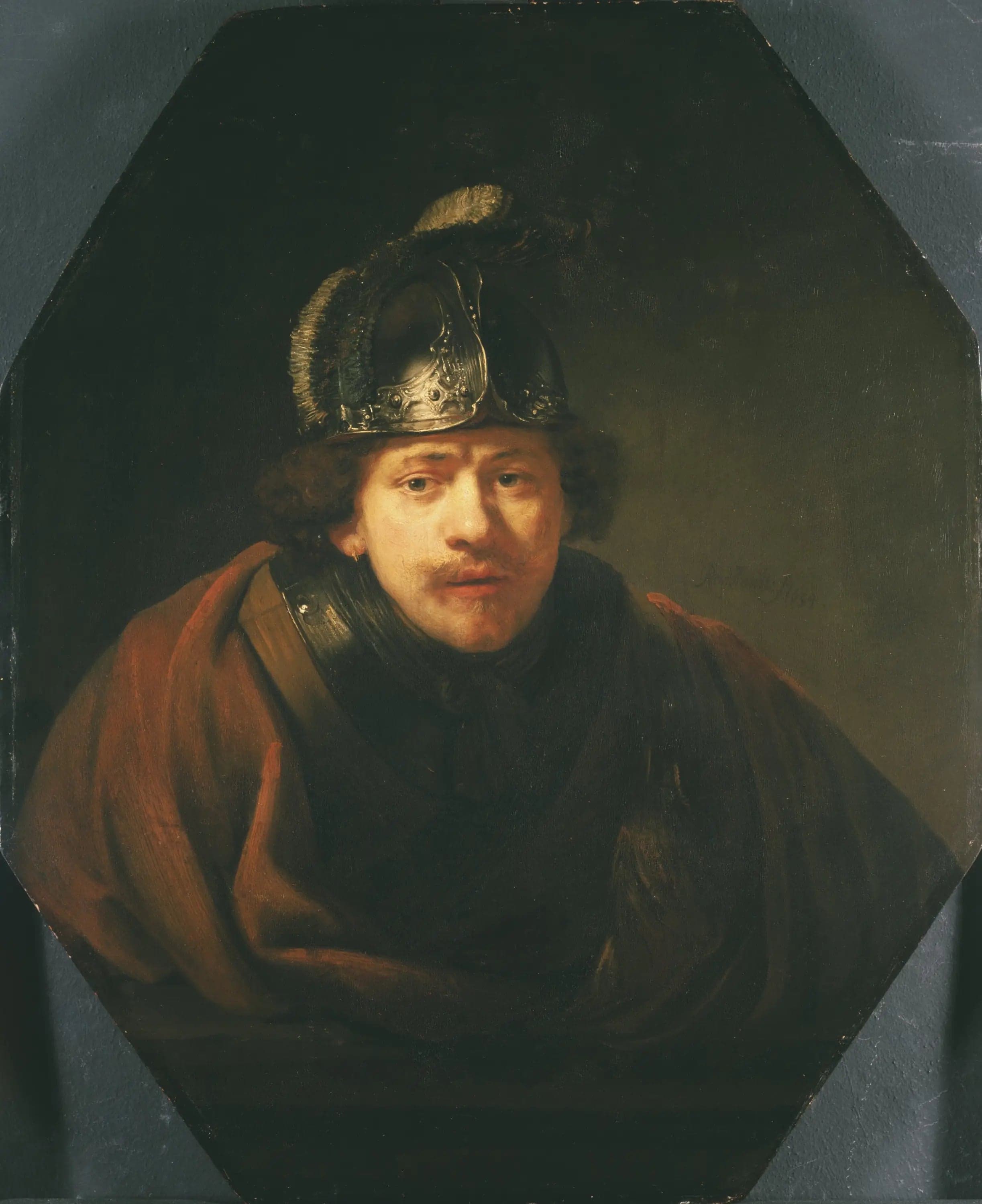 Self-Portrait with Helmet