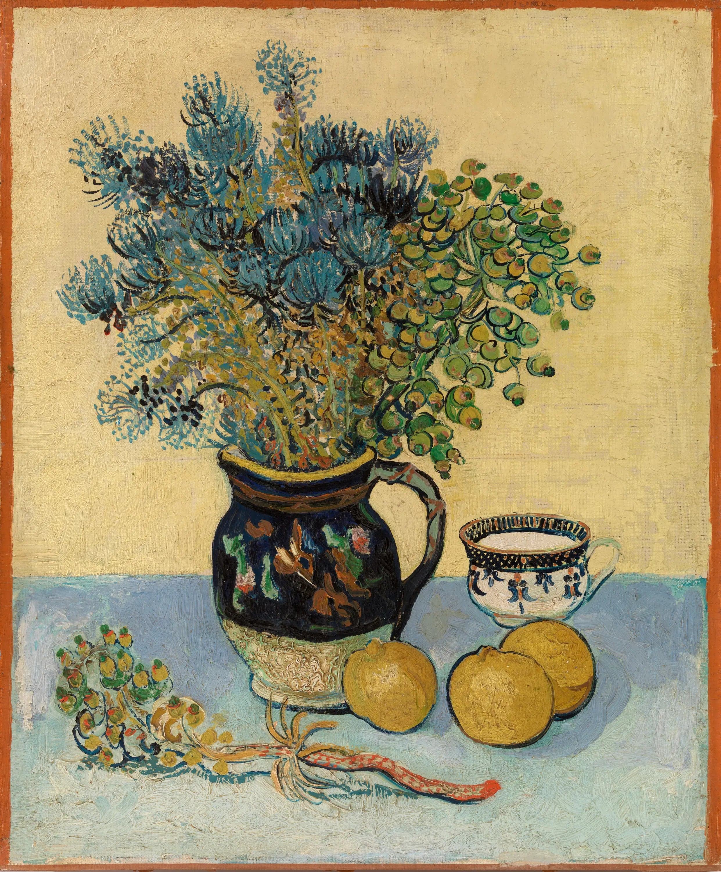 Still Life: Majolica with Wildflowers
