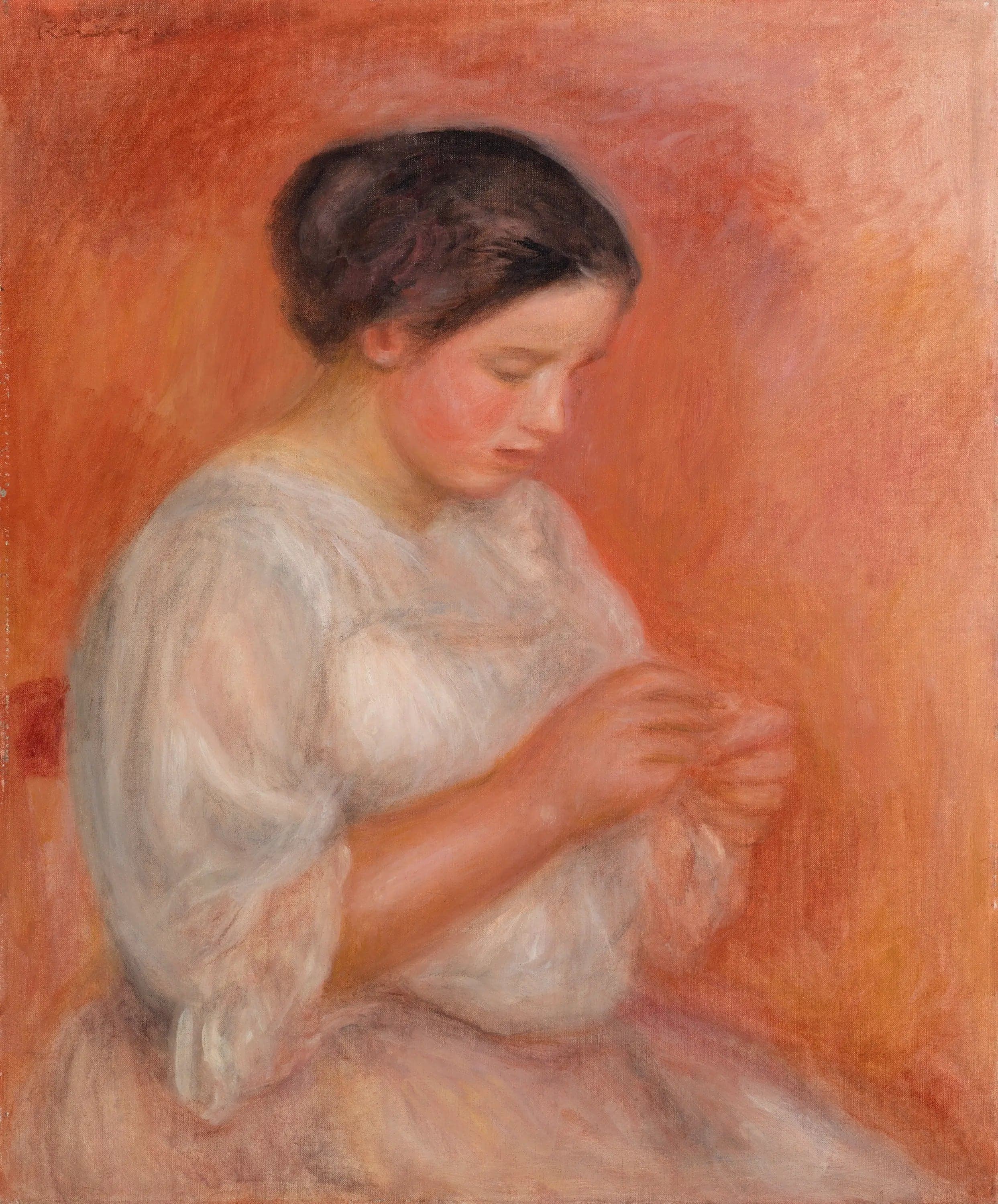Woman Sewing - Pierre