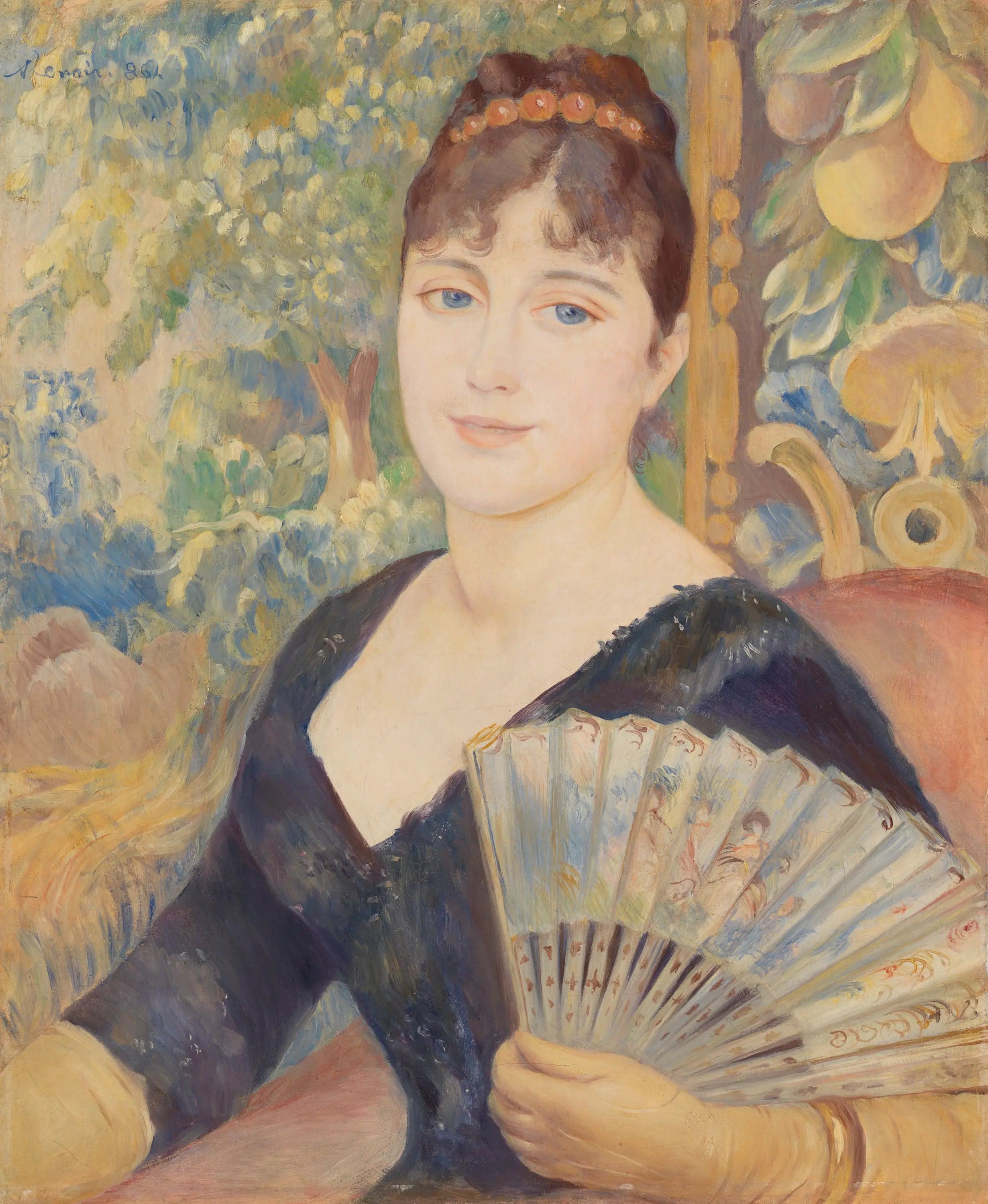 Woman with a Fan - Pierre