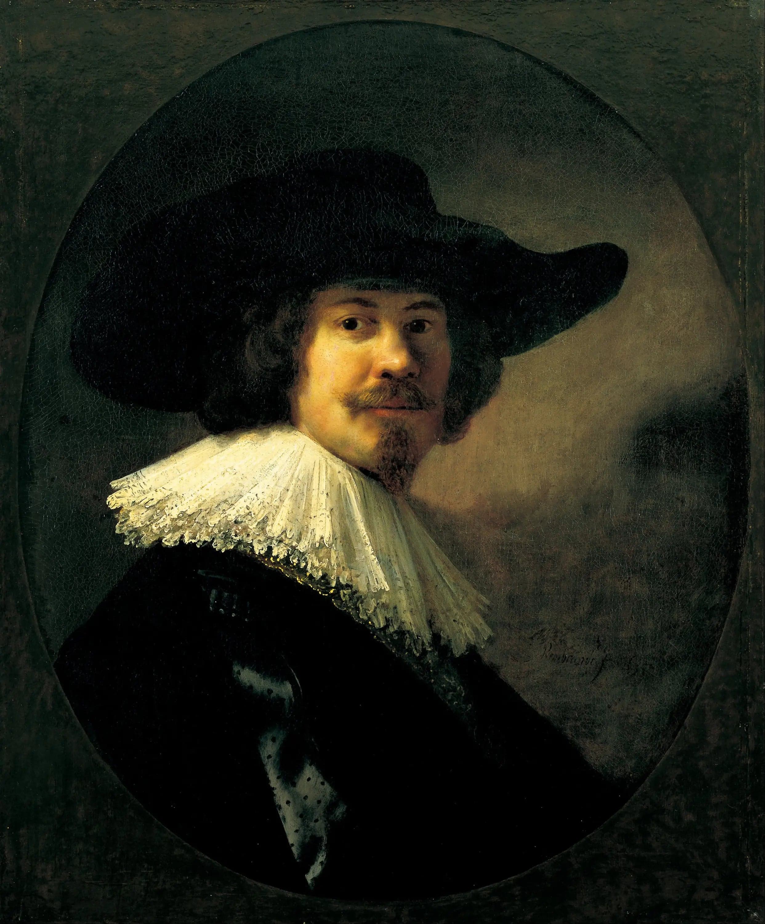 Portrait of a Man with a Wide-Brimmed Hat