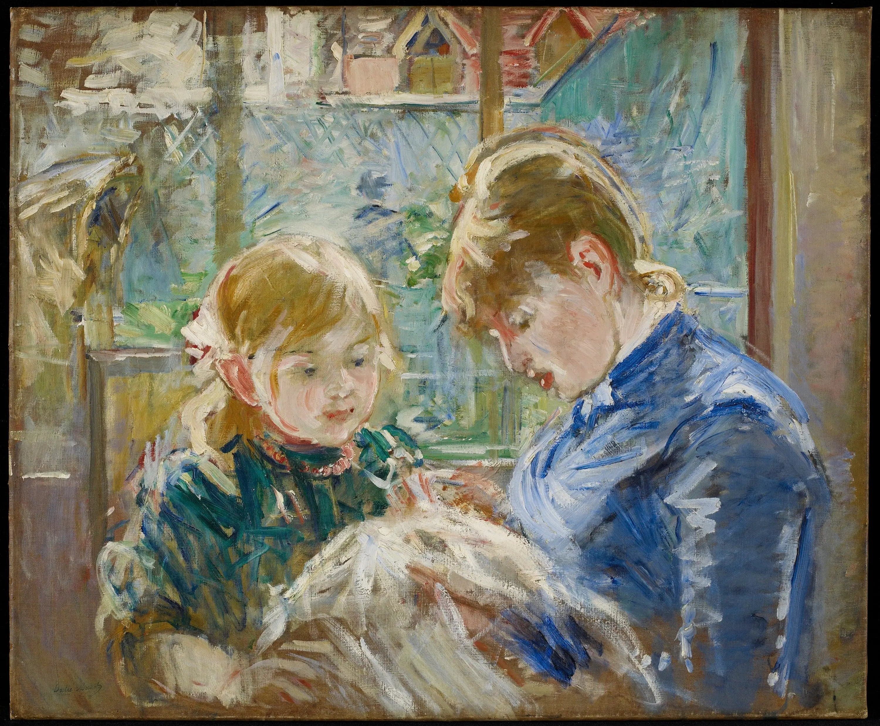 The Artist's Daughter, Julie, with Her Nanny