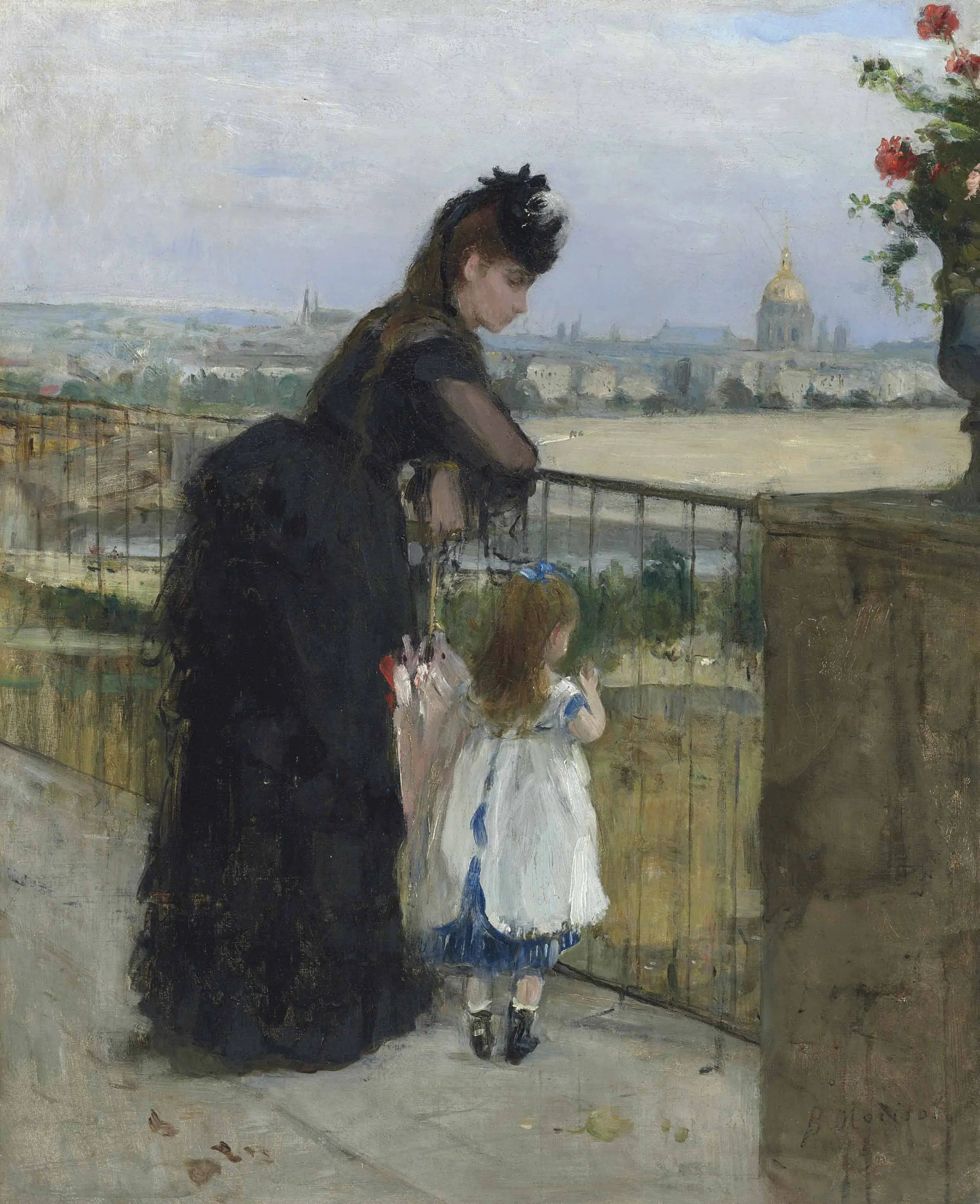 Woman and Child on the Balcony
