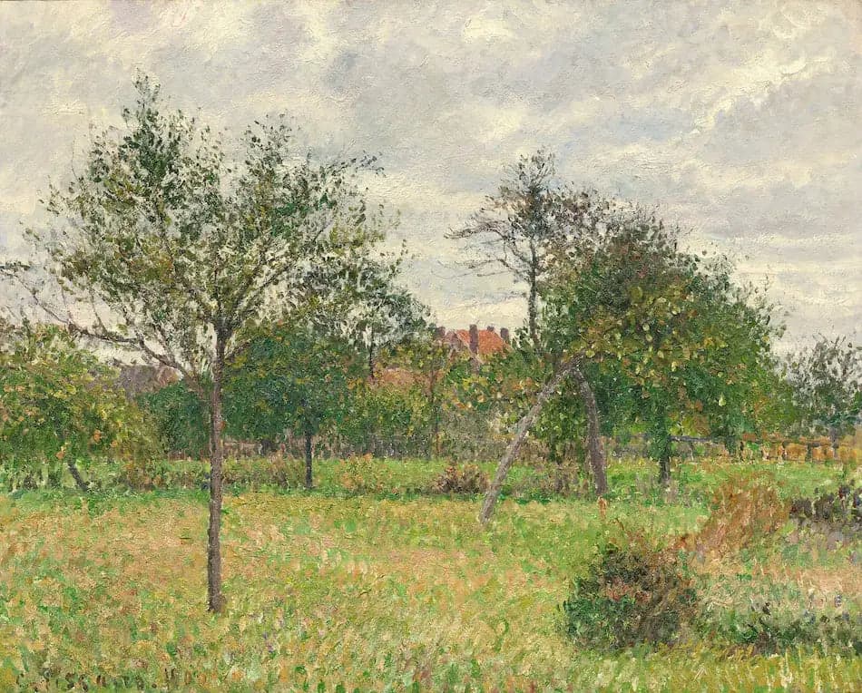 Autumn, Morning, Cloudy, Eragny