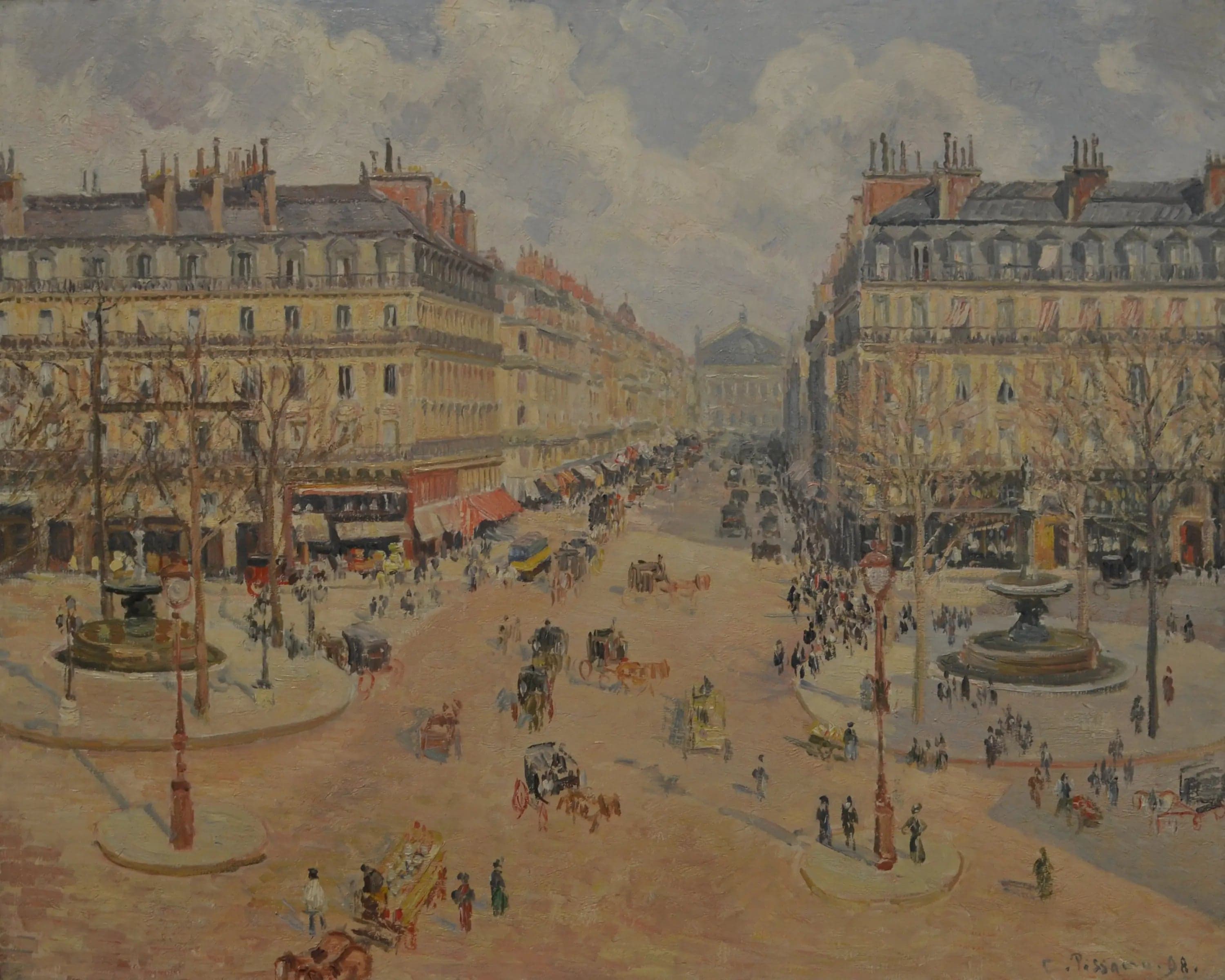 Avenue de l'Opéra, the morning sun