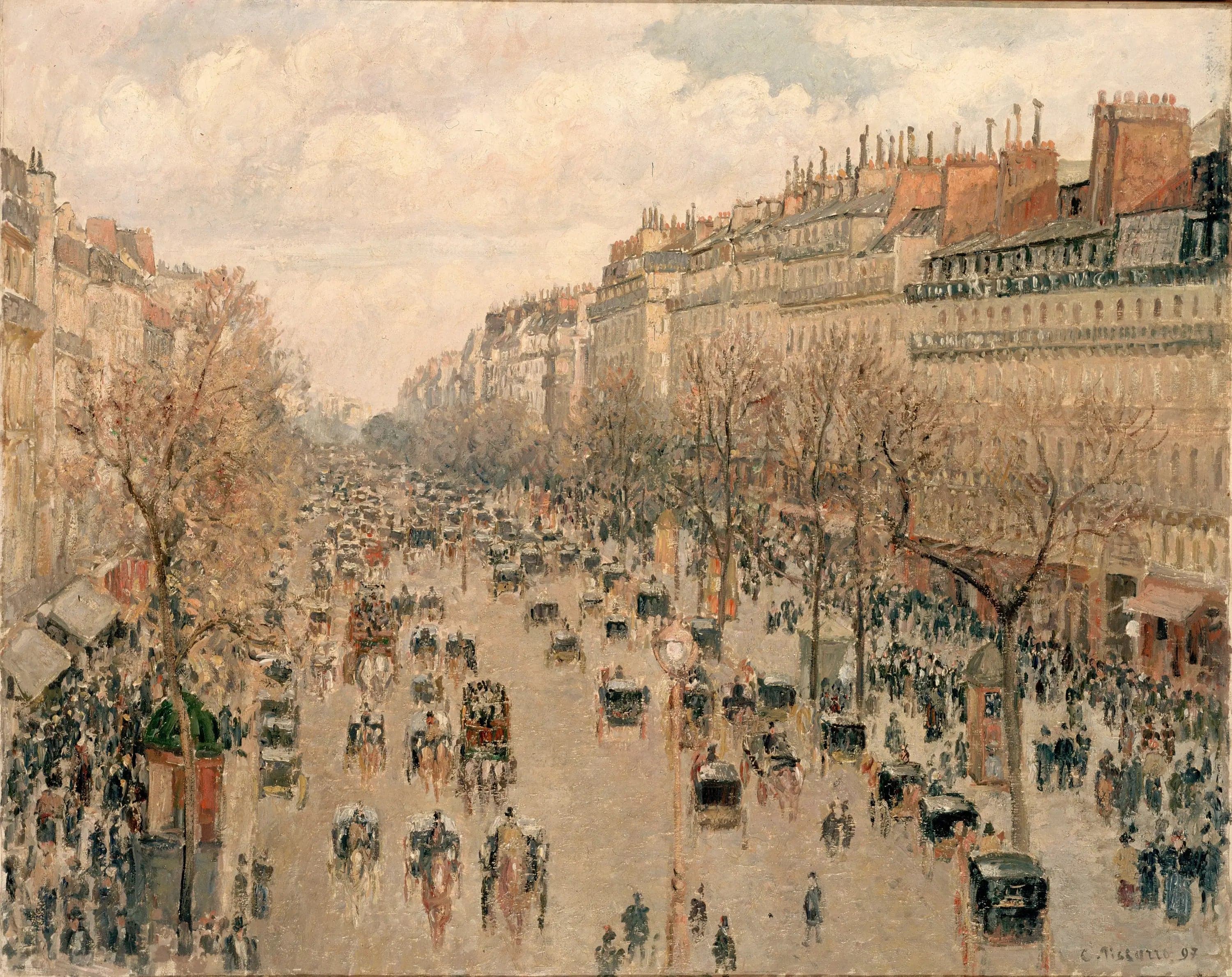 Boulevard Montmartre, afternoon sun