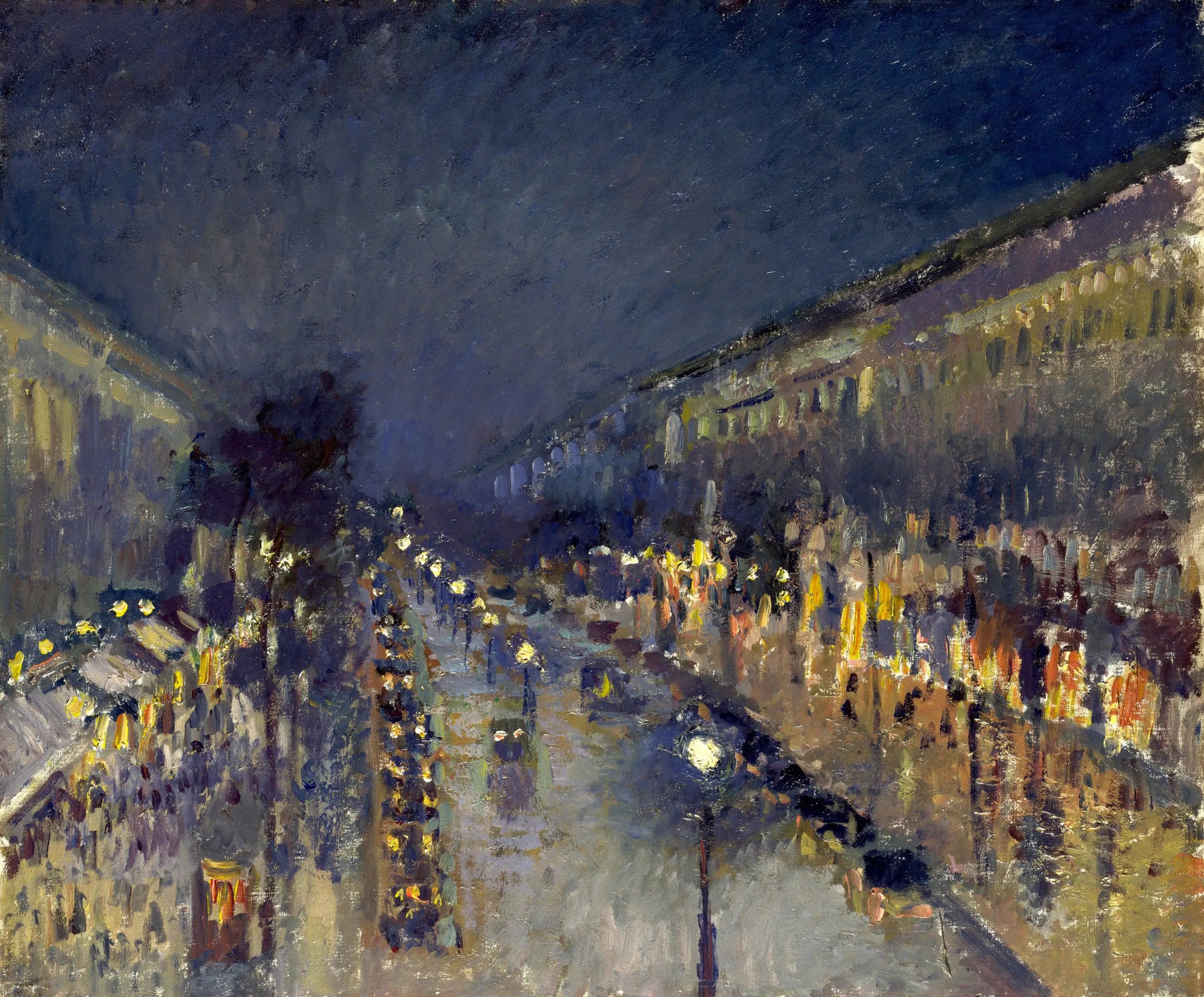 Boulevard Montmartre at Night