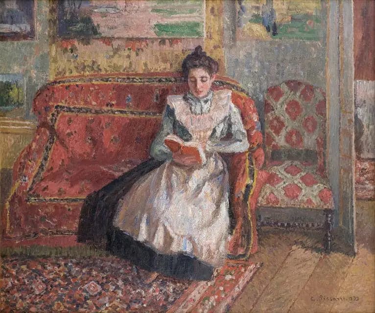 Jeanne Pissarro called Cocotte, reading