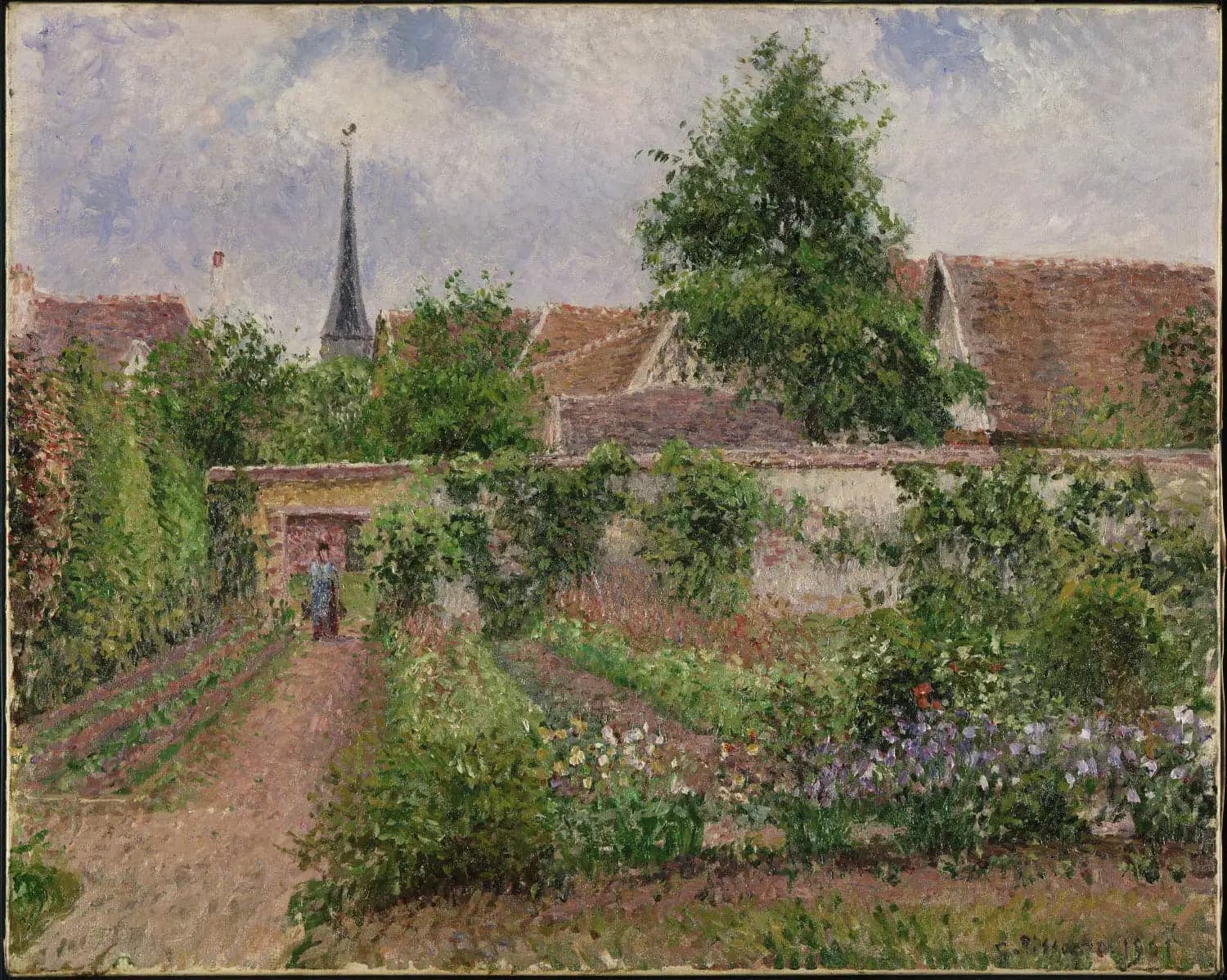 Kitchen Garden, Cloudy Morning, Eragny