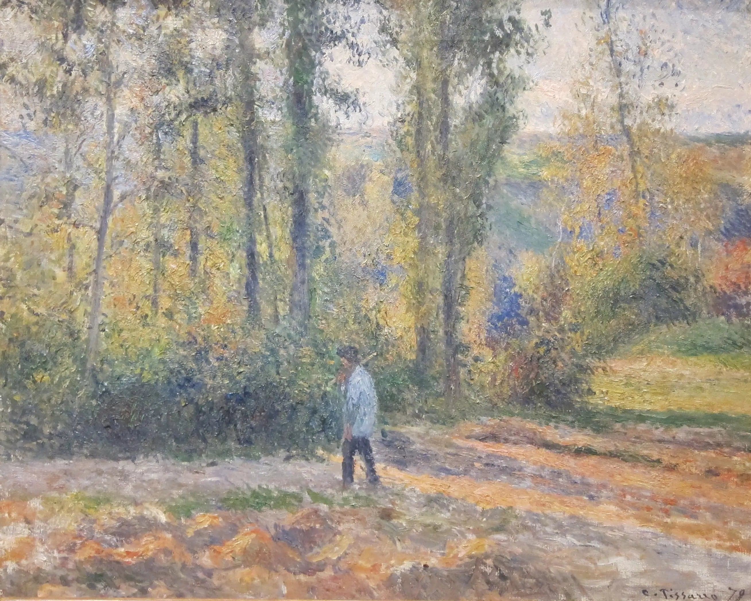 Landscape at Pontoise with a Hunter