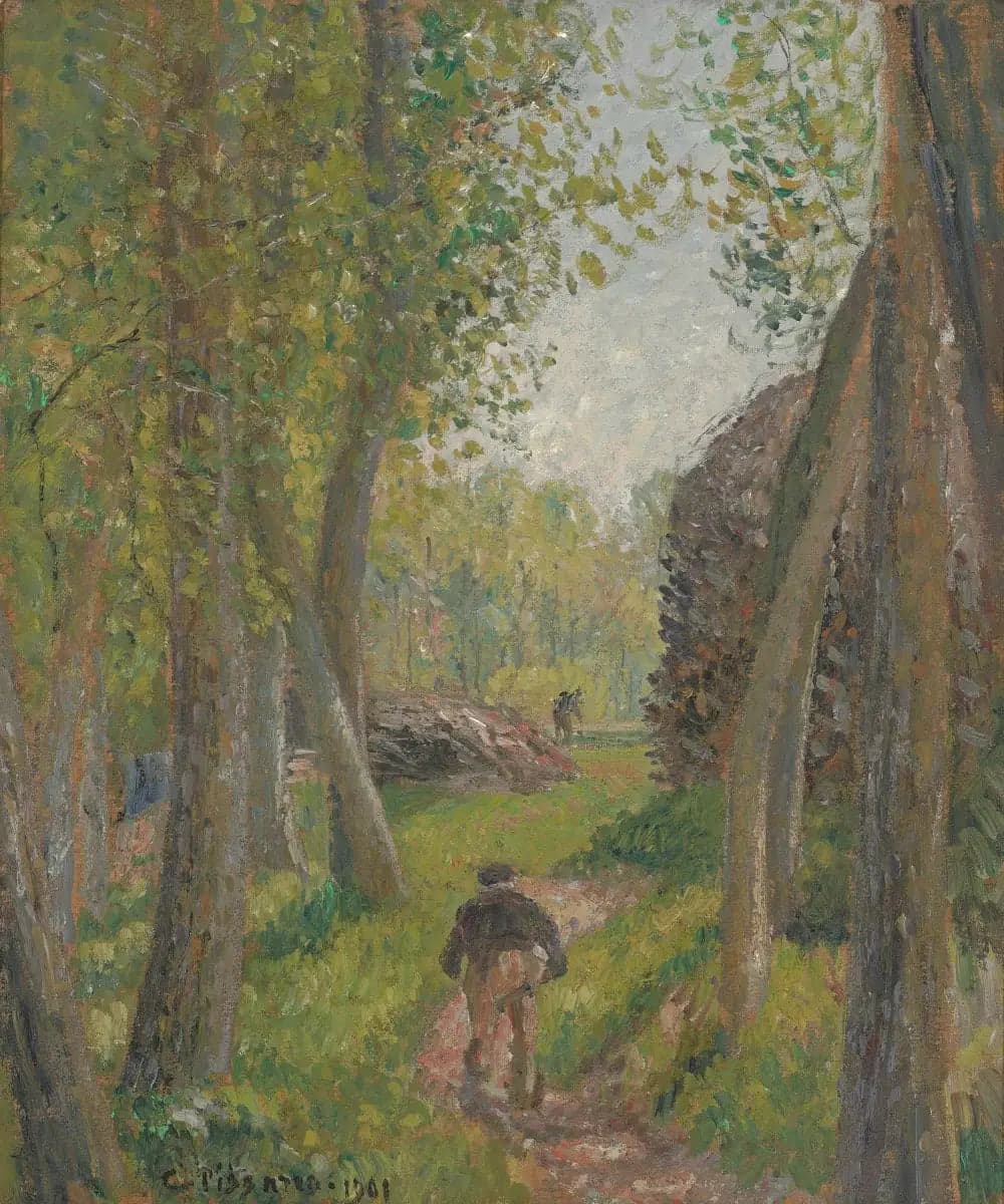 Peasant Seen from Behind in a Underwood, Moret