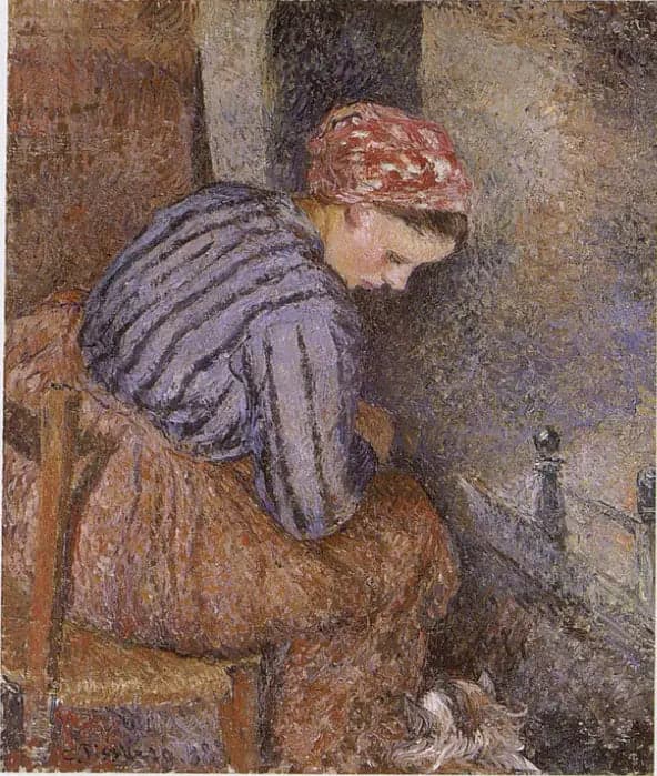 Peasant Woman Warming Herself