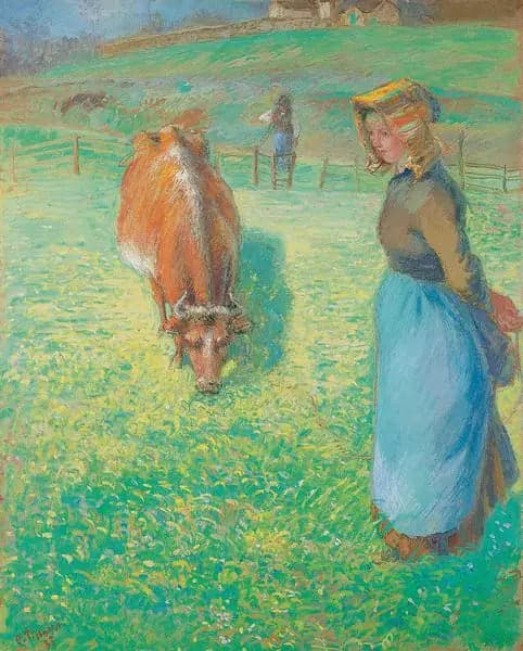 Peasant Woman with a Cow, Osny