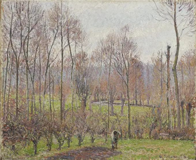 Poplars, Gray Weather, Éragny
