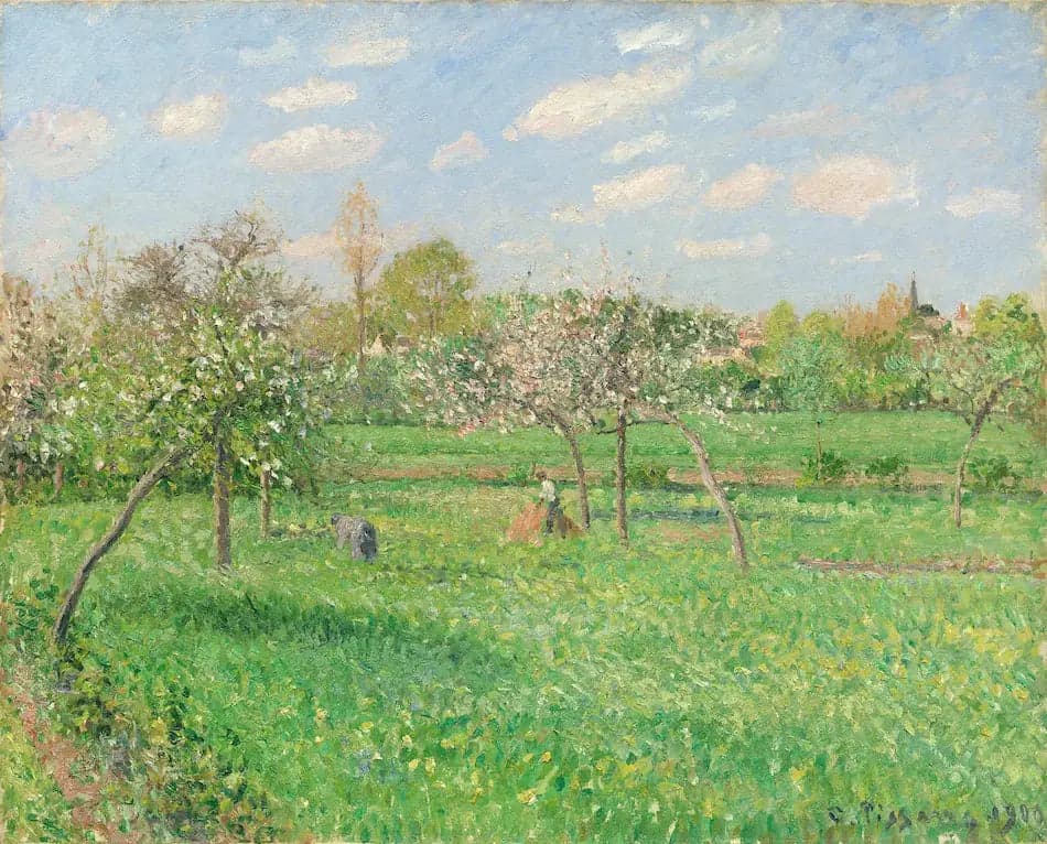Spring, Morning, Sun, Éragny