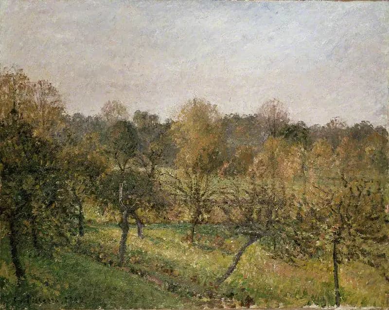 Sunset at Éragny-sur-Epte, Autumn