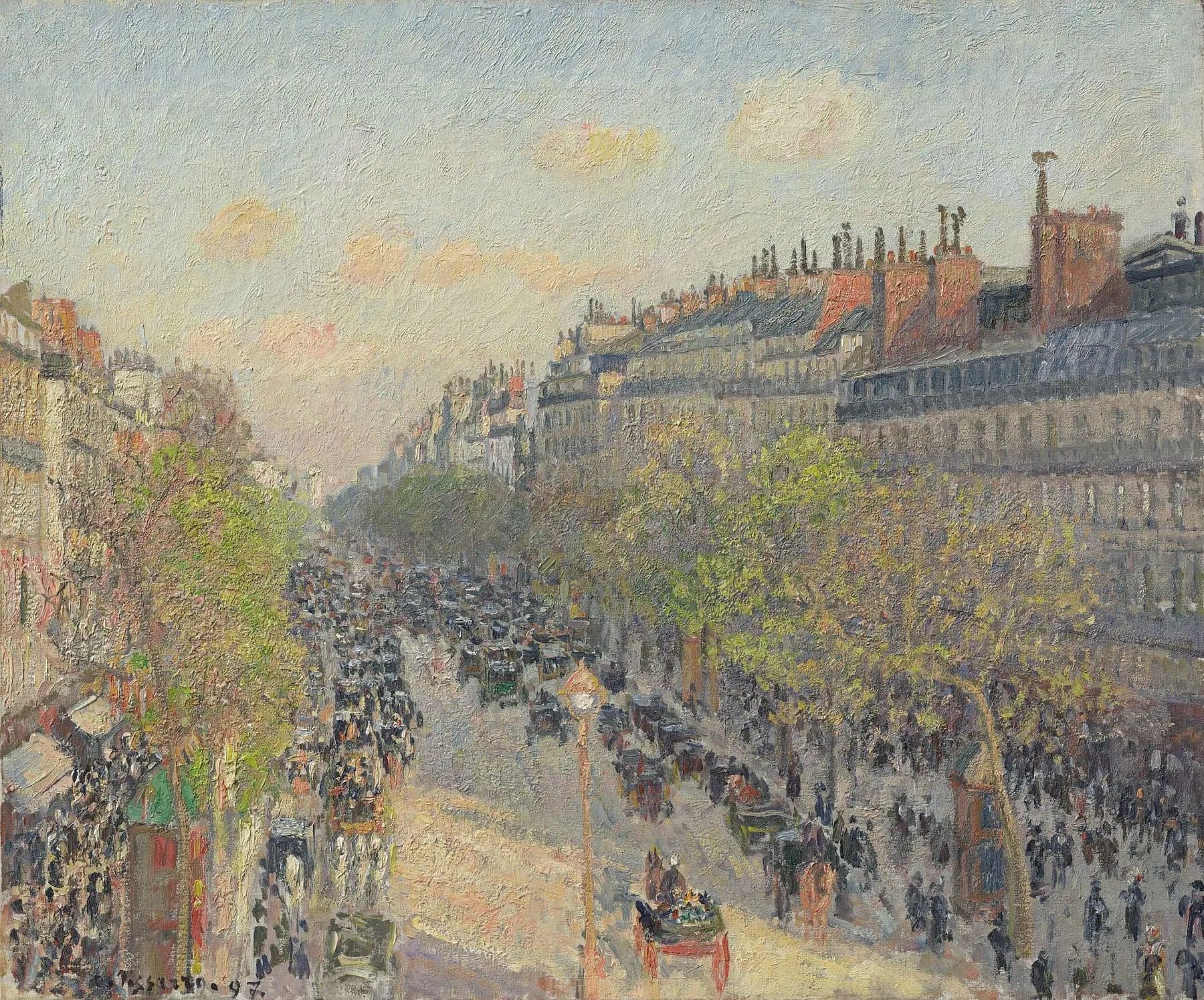 The Boulevard Montmartre, End of Day