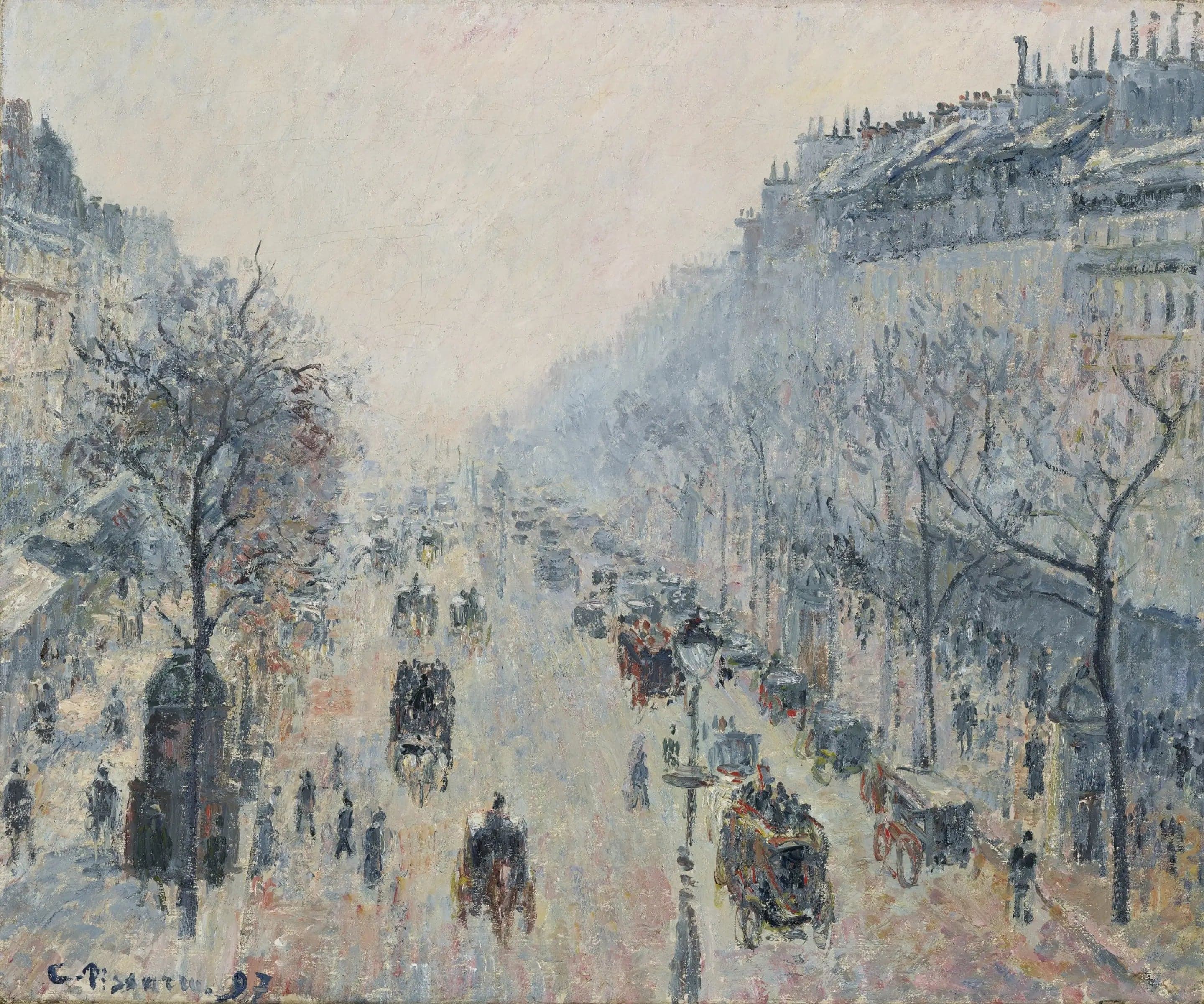 The Boulevard Montmartre, morning mist